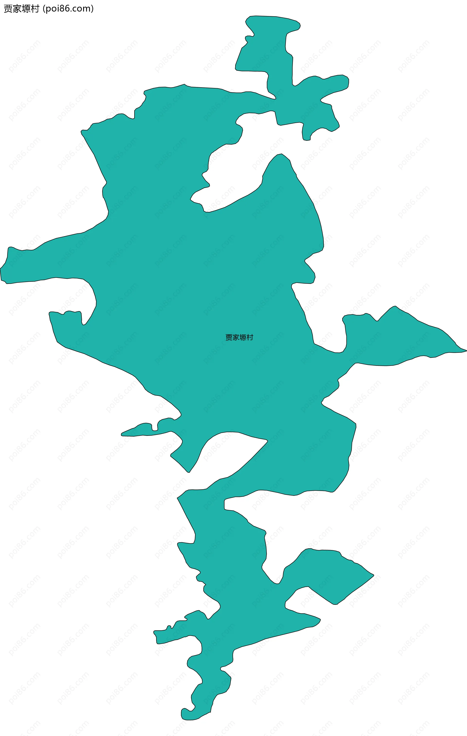 贾家塬村边界地图