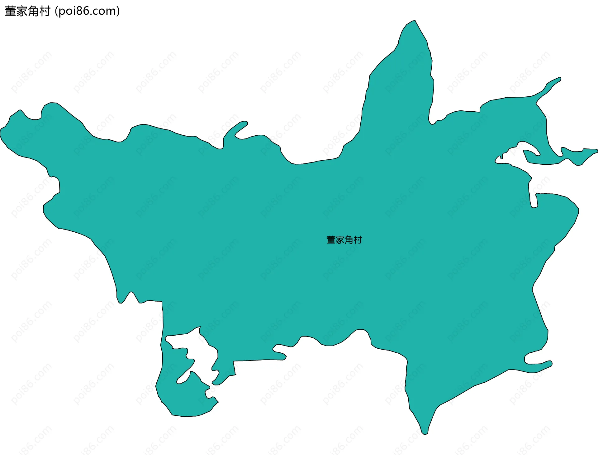 董家角村边界地图