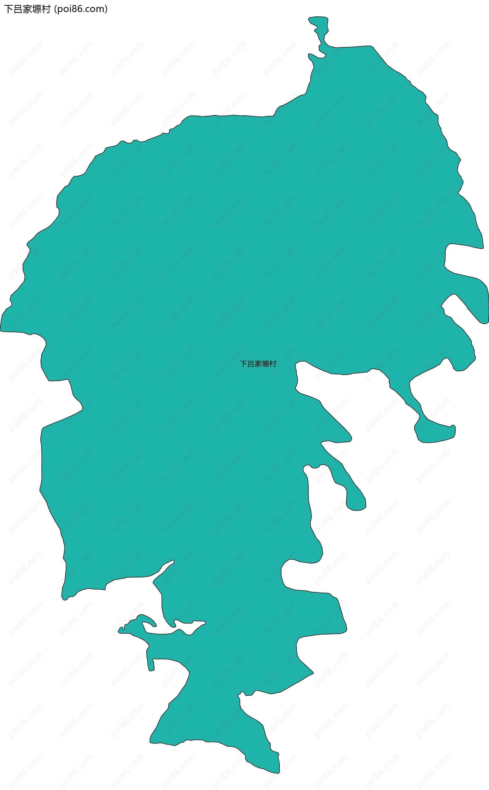 下吕家塬村边界地图