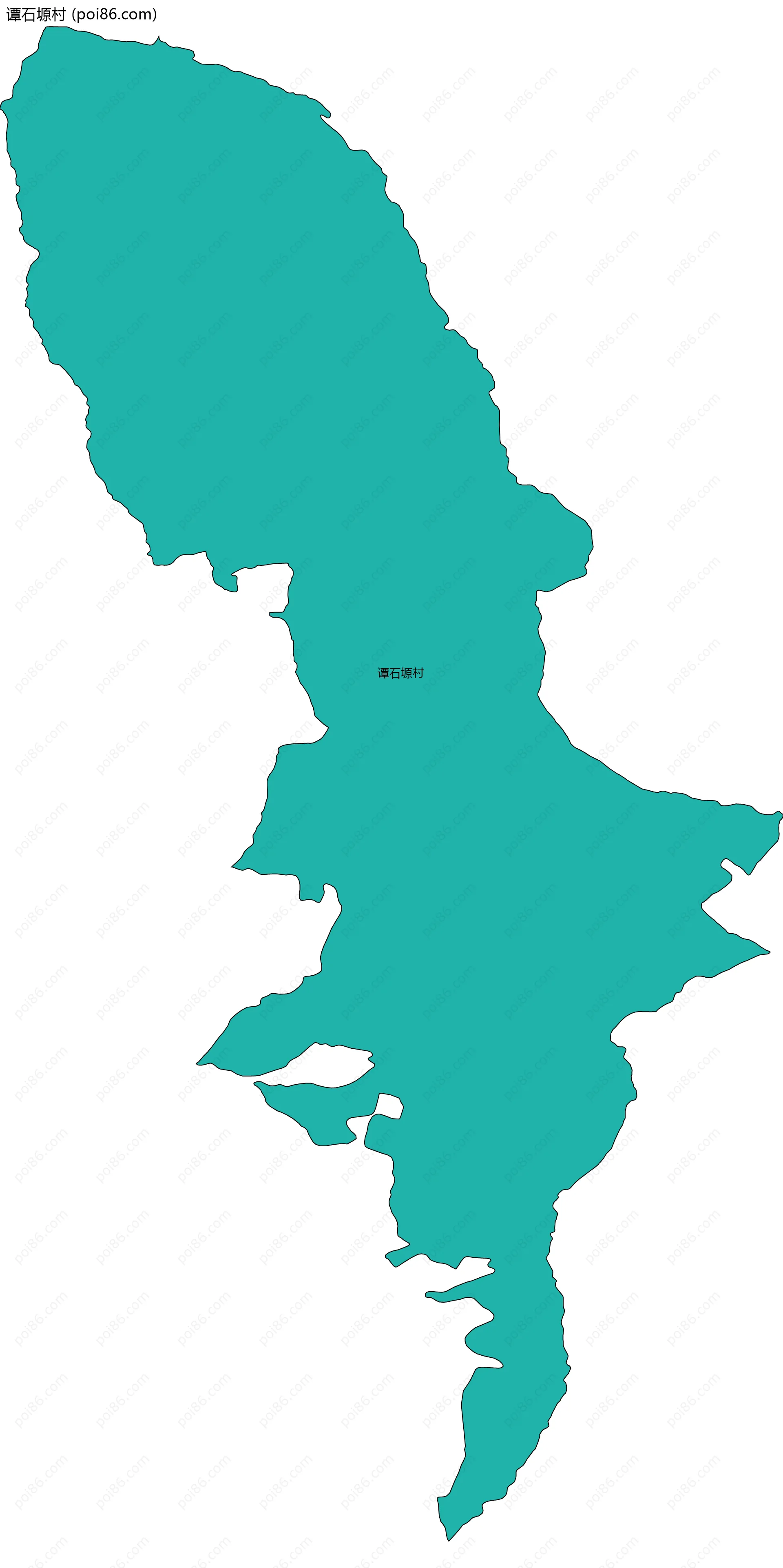 谭石塬村边界地图