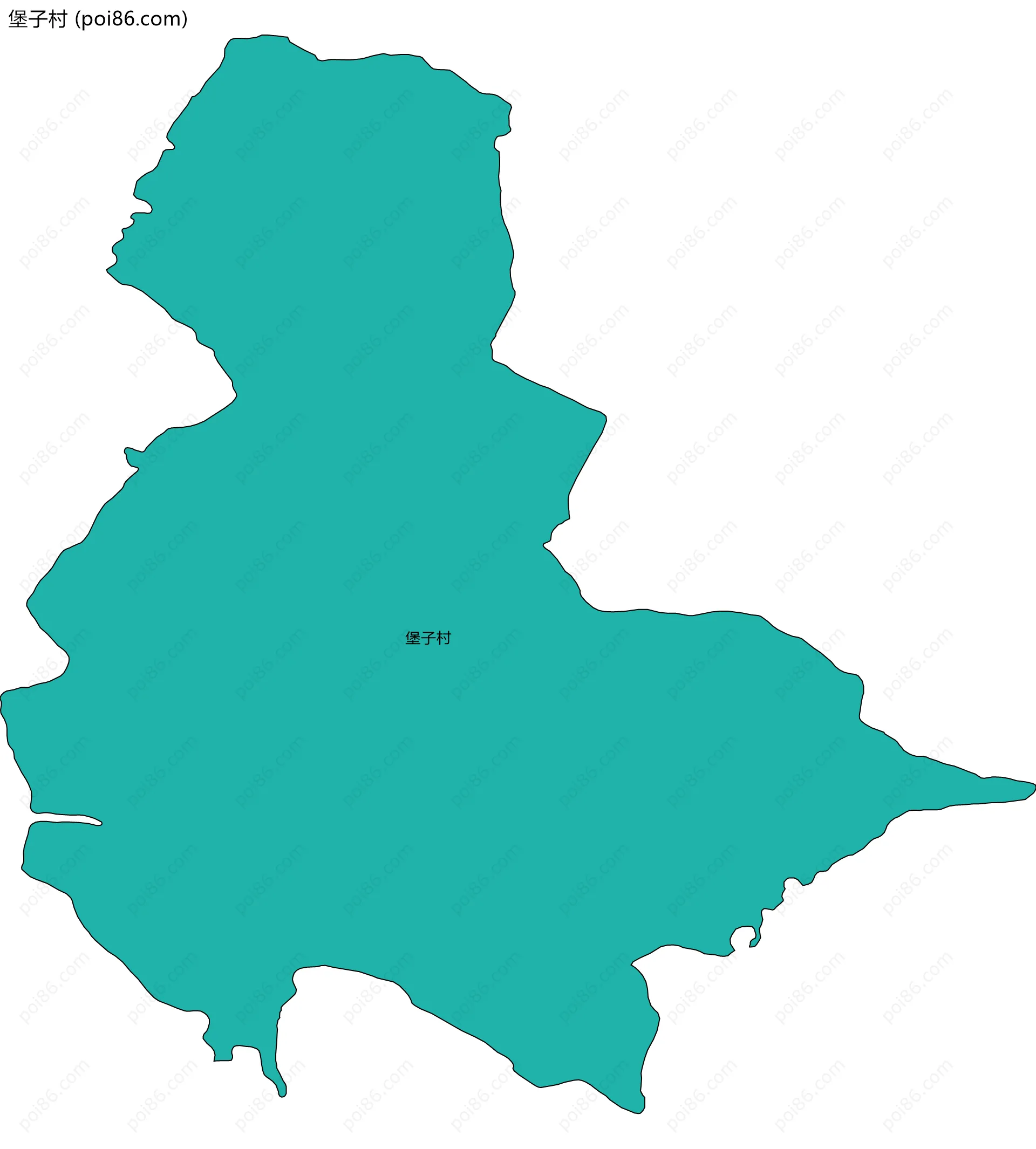 堡子村边界地图