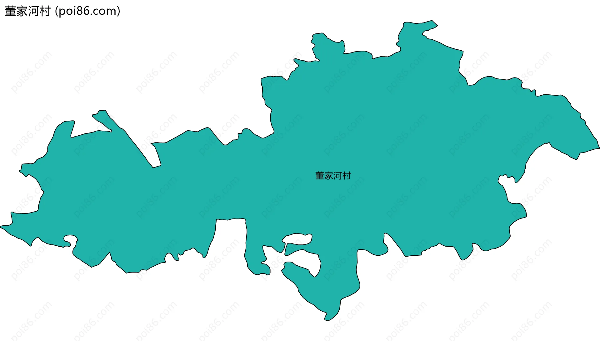 董家河村边界地图