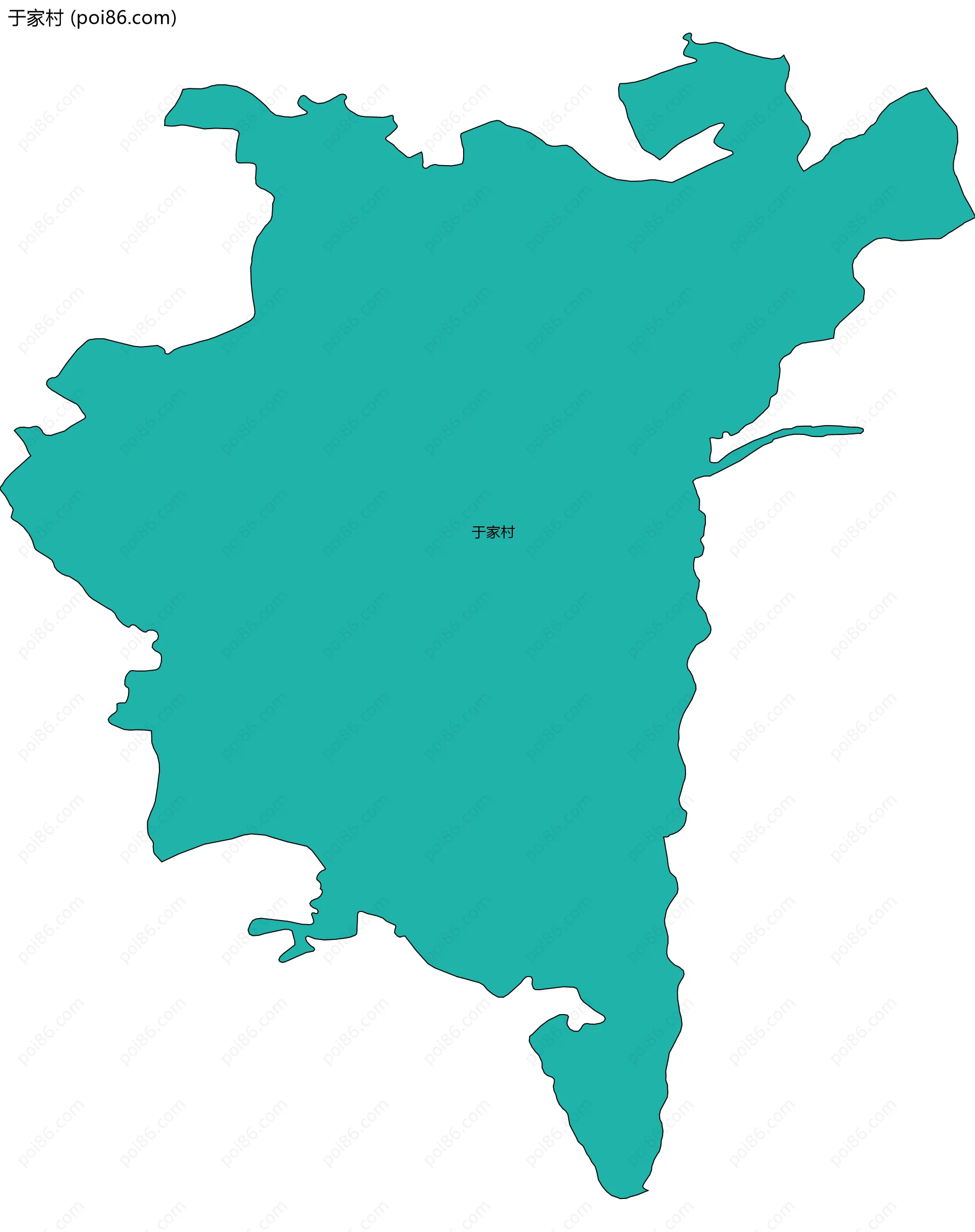 于家村边界地图