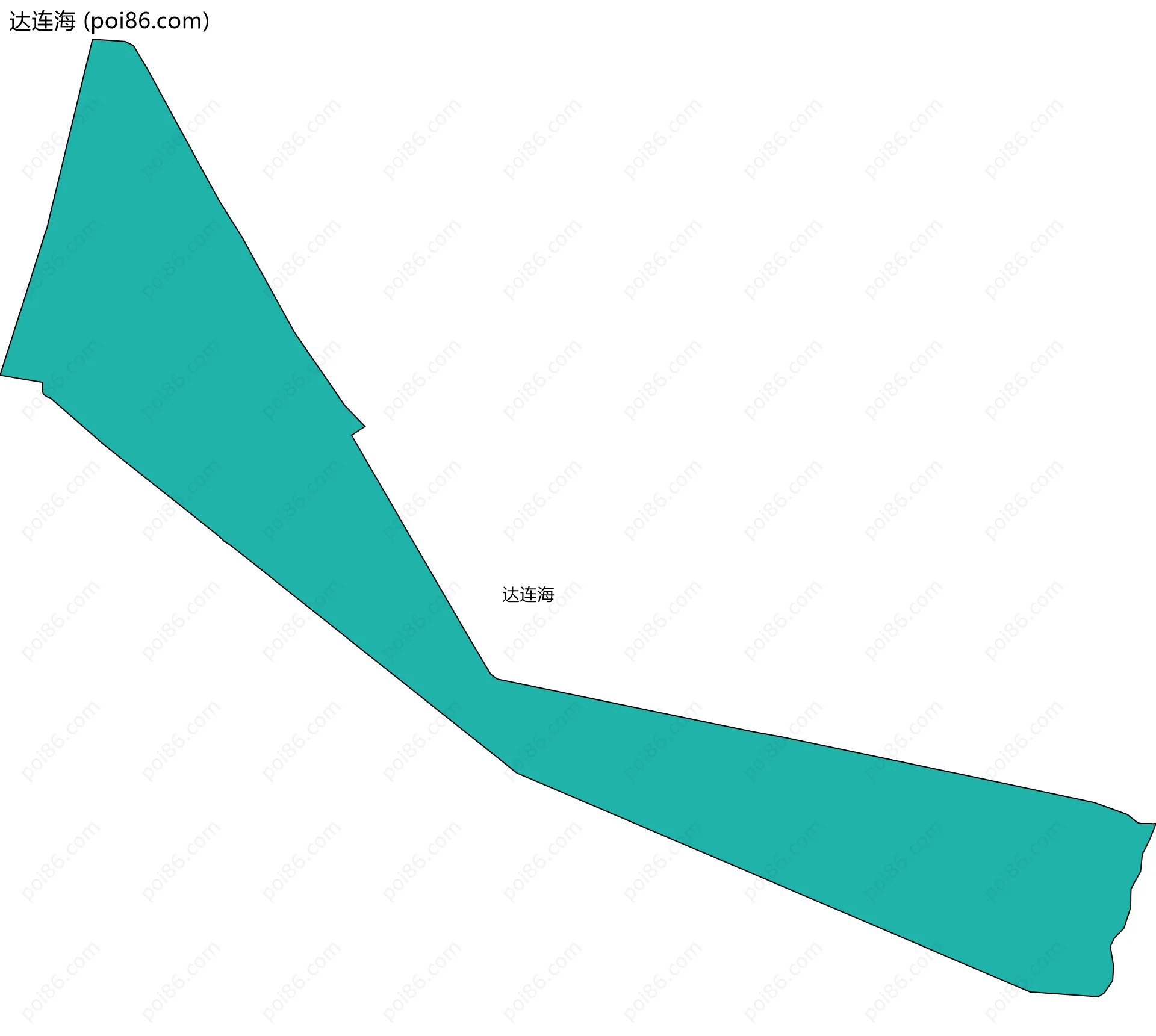 达连海边界地图