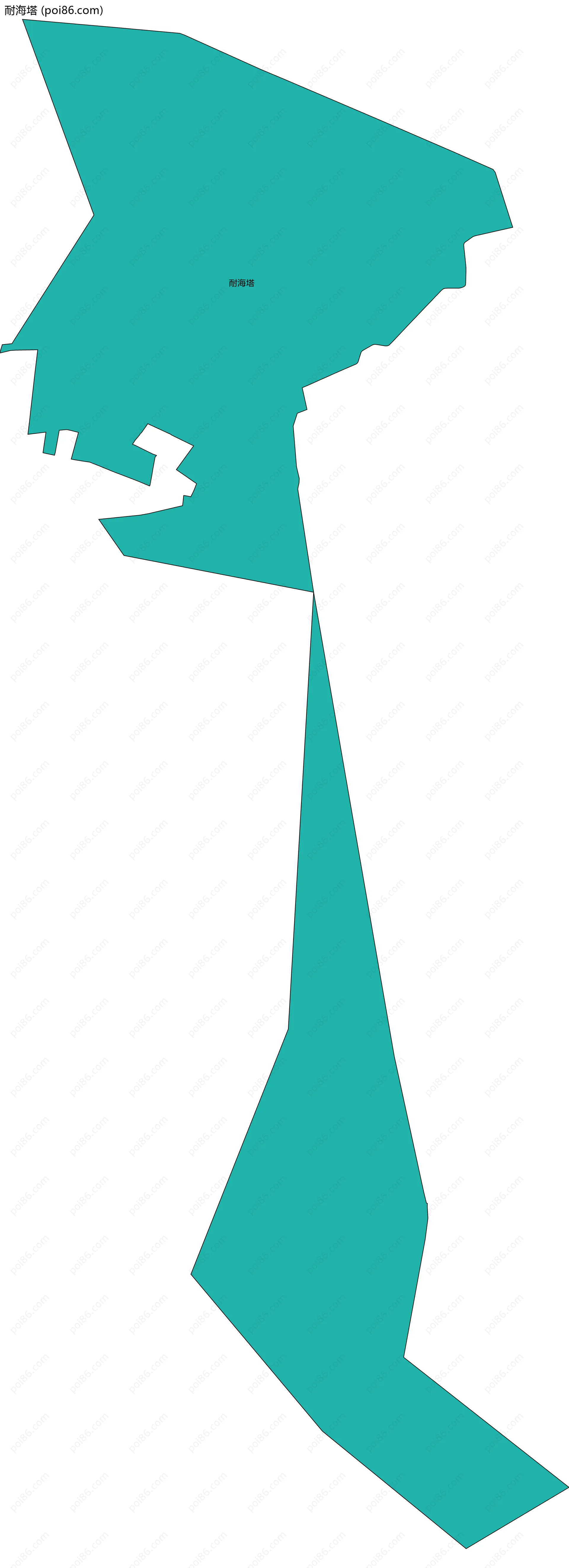 耐海塔边界地图