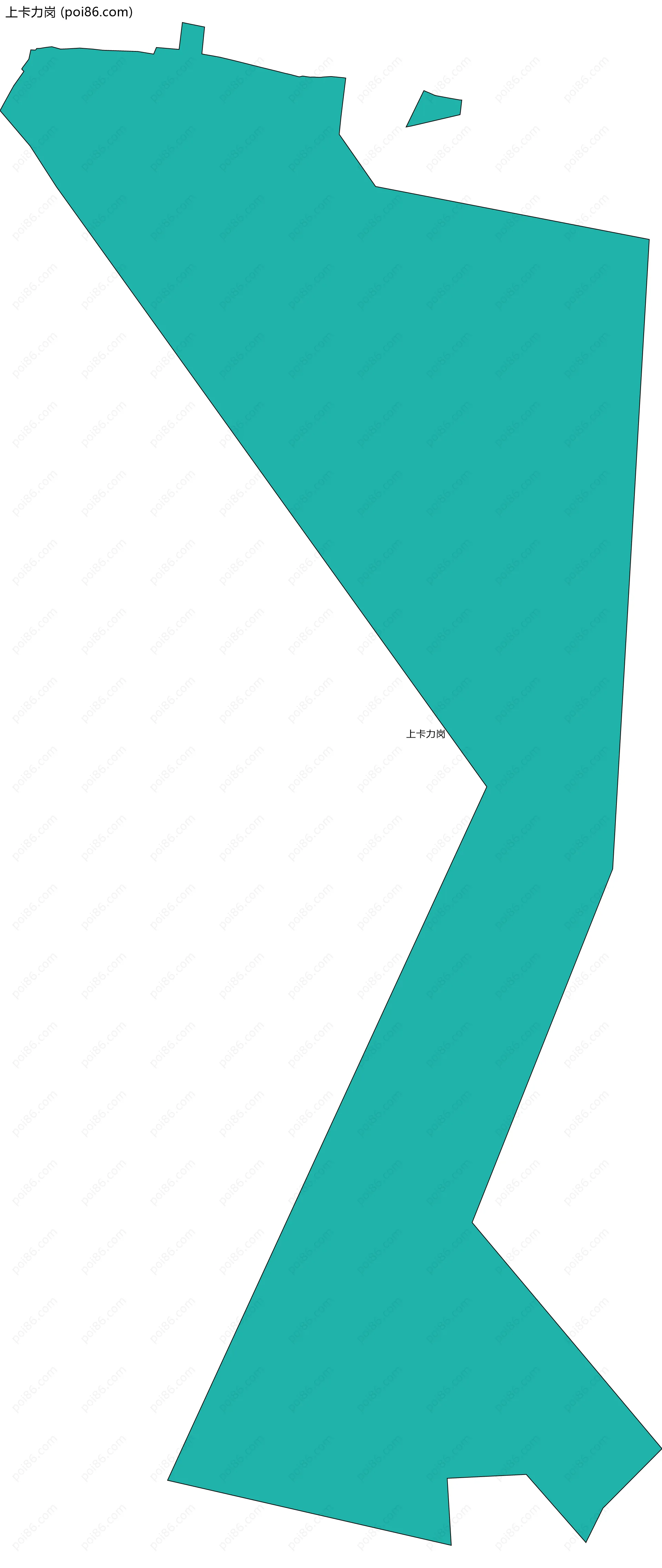 上卡力岗边界地图