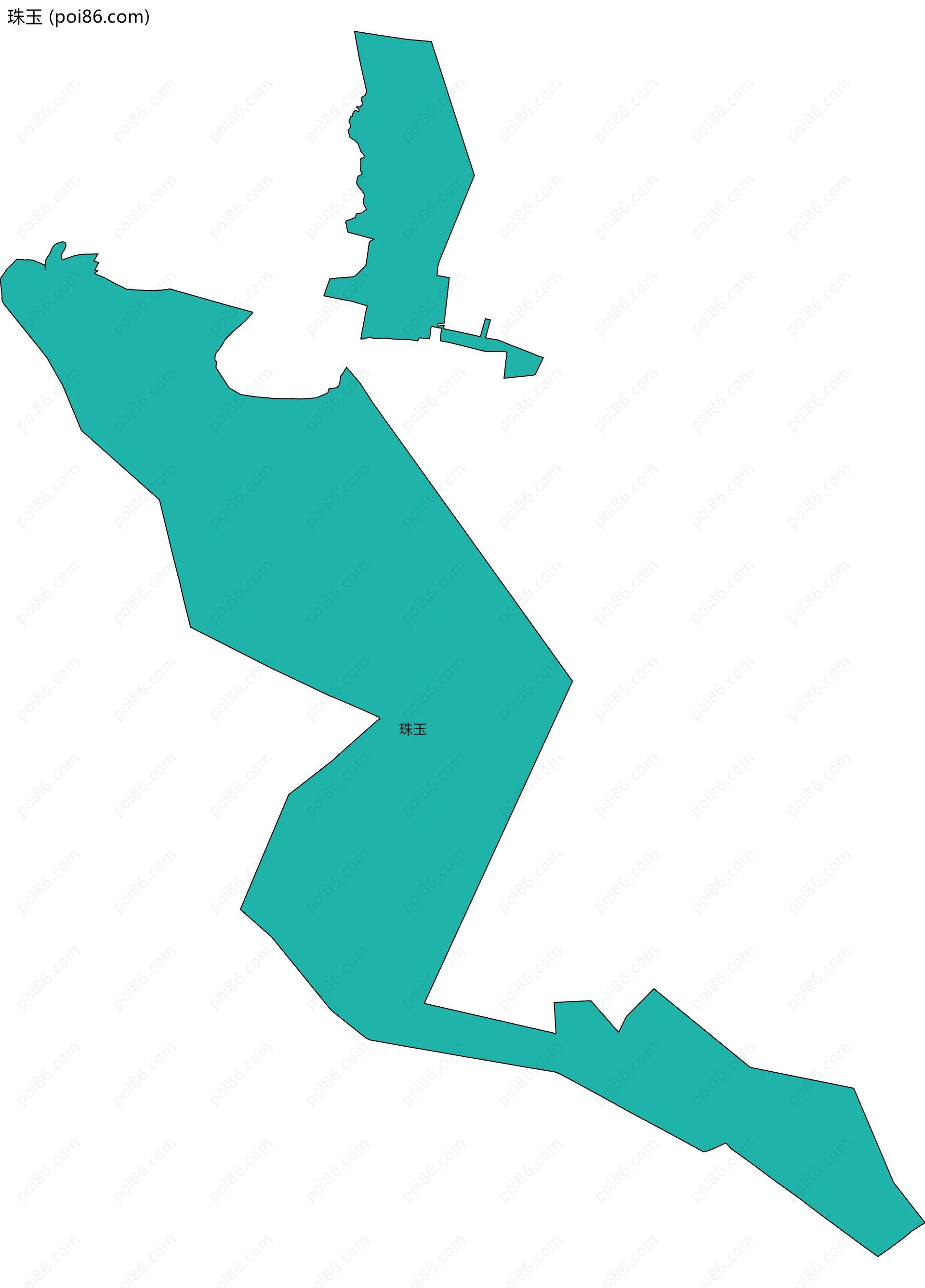 珠玉边界地图