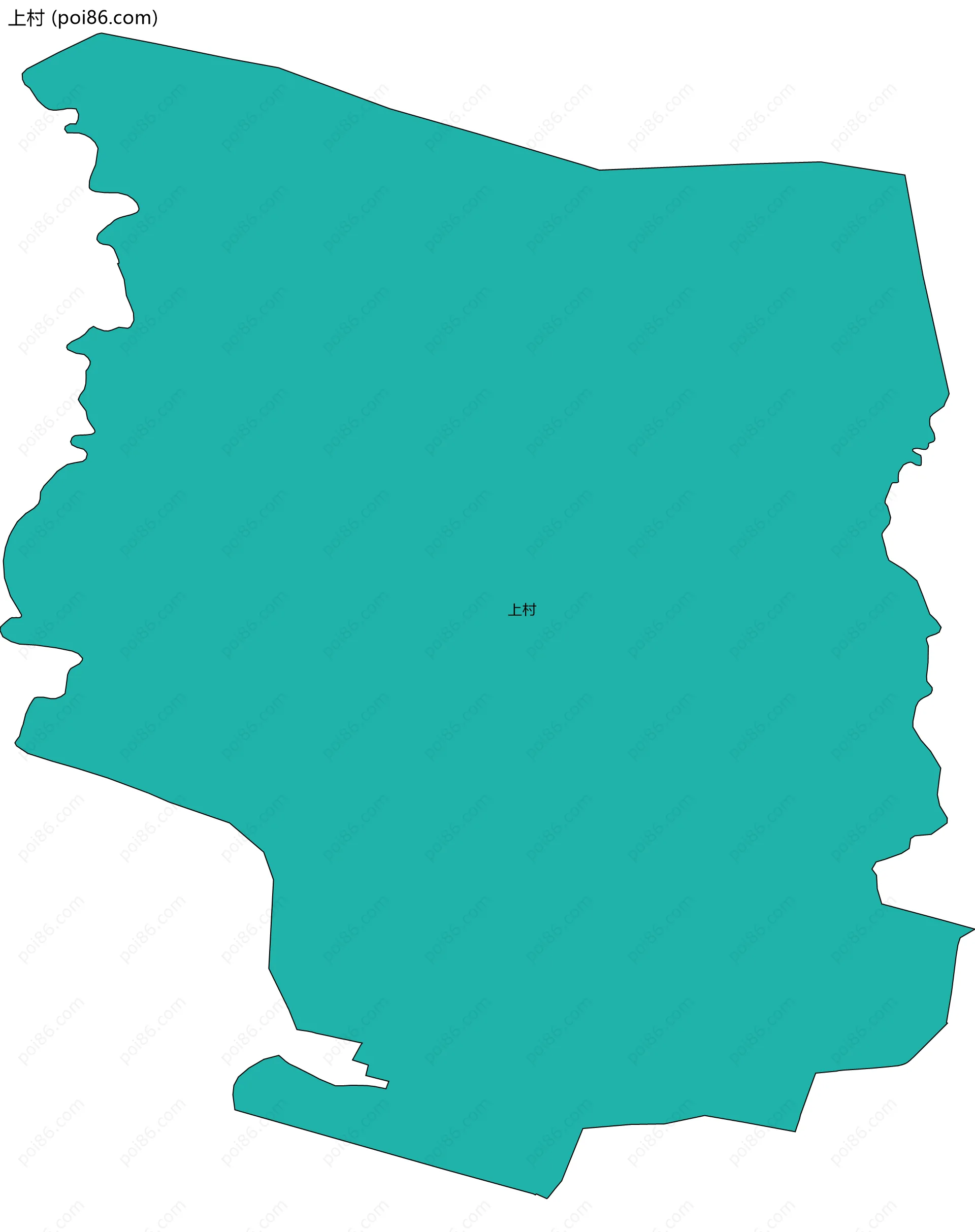 上村边界地图