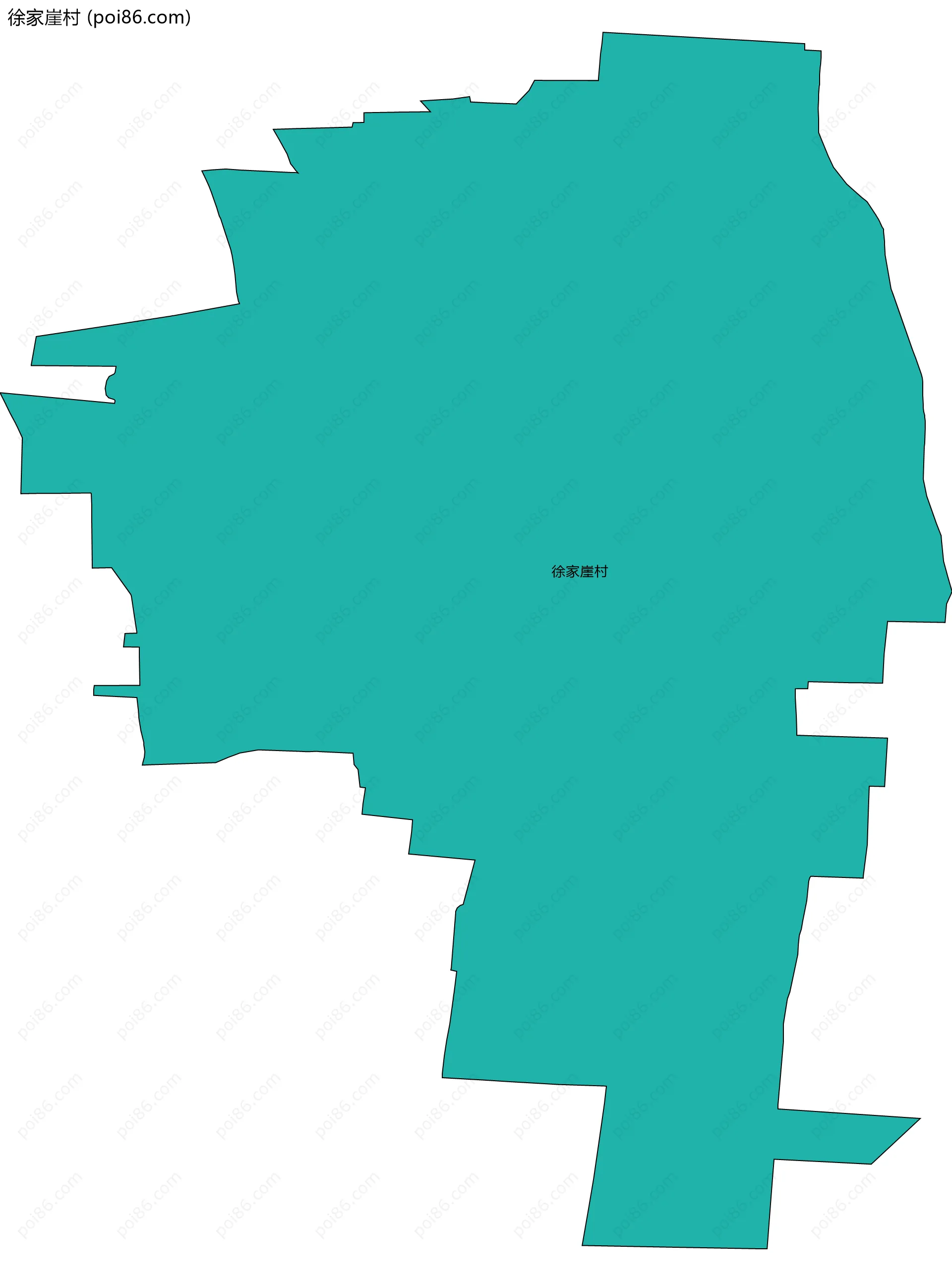 徐家崖村边界地图