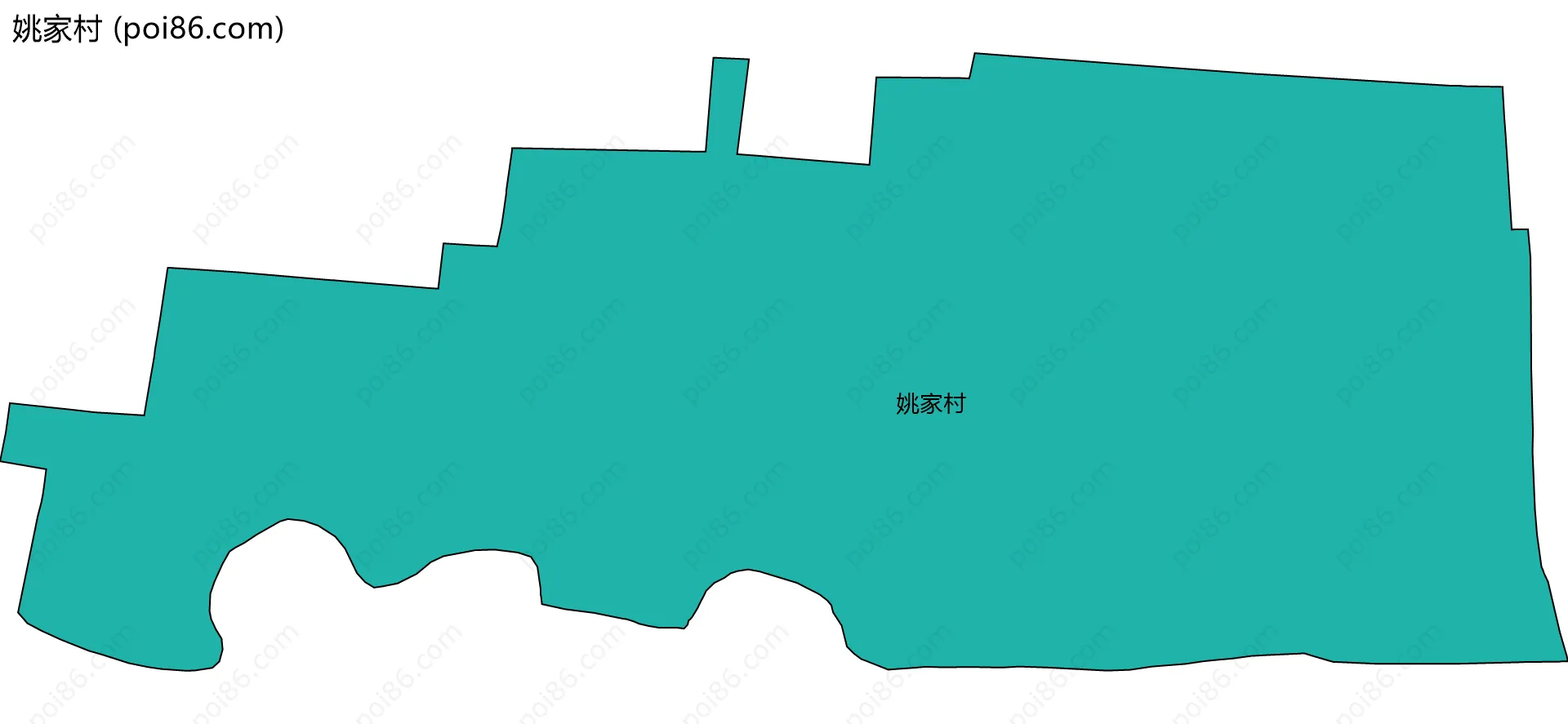 姚家村边界地图