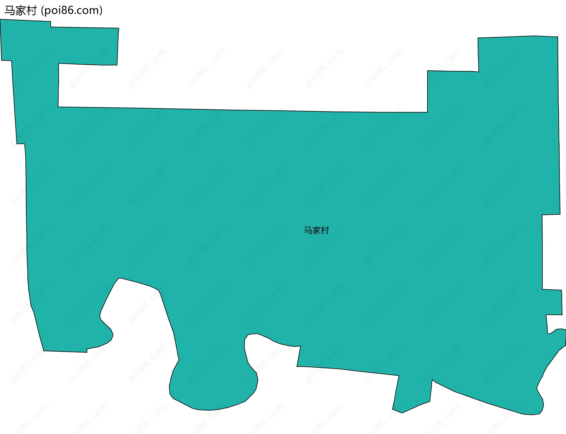 马家村边界地图