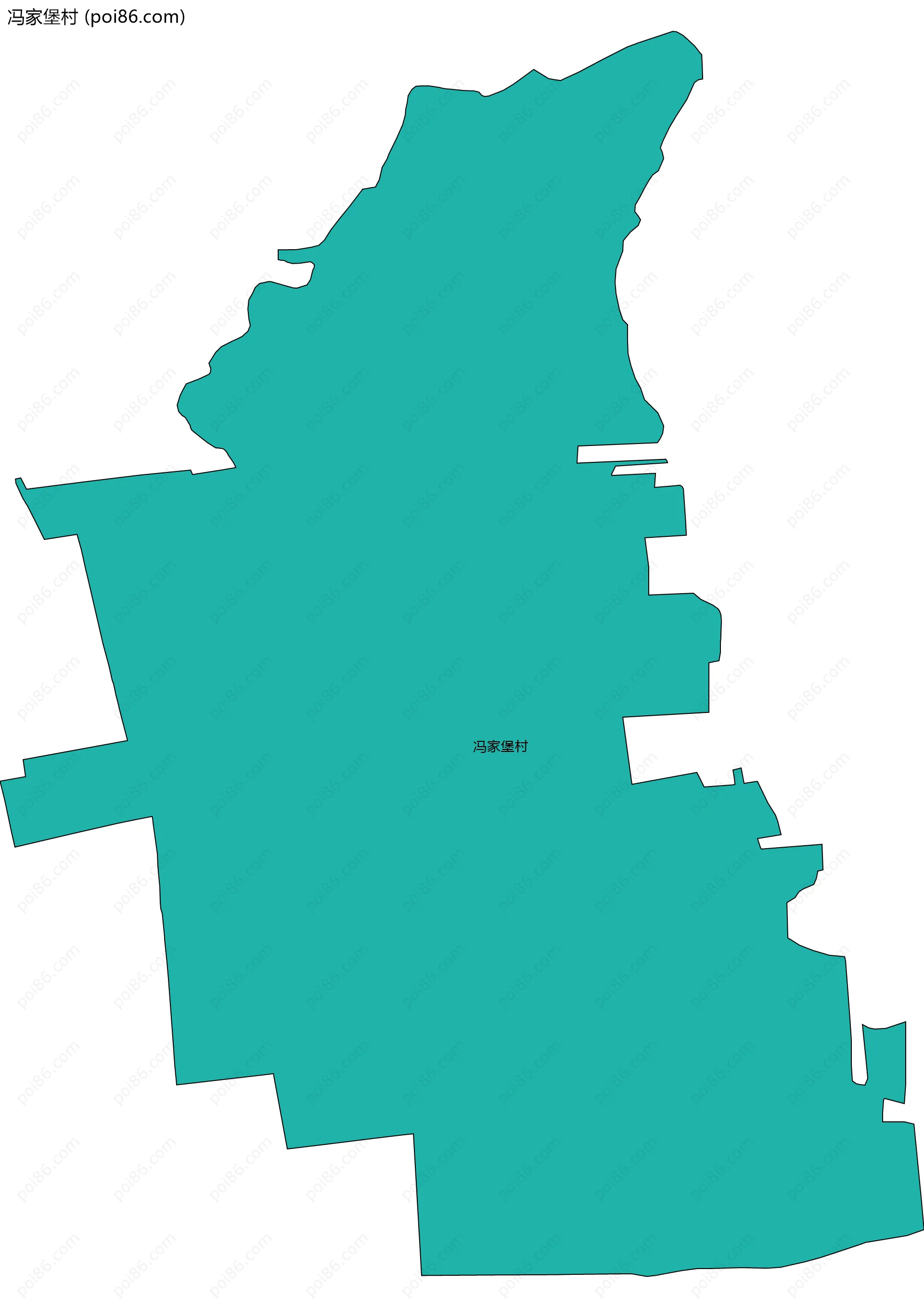 冯家堡村边界地图