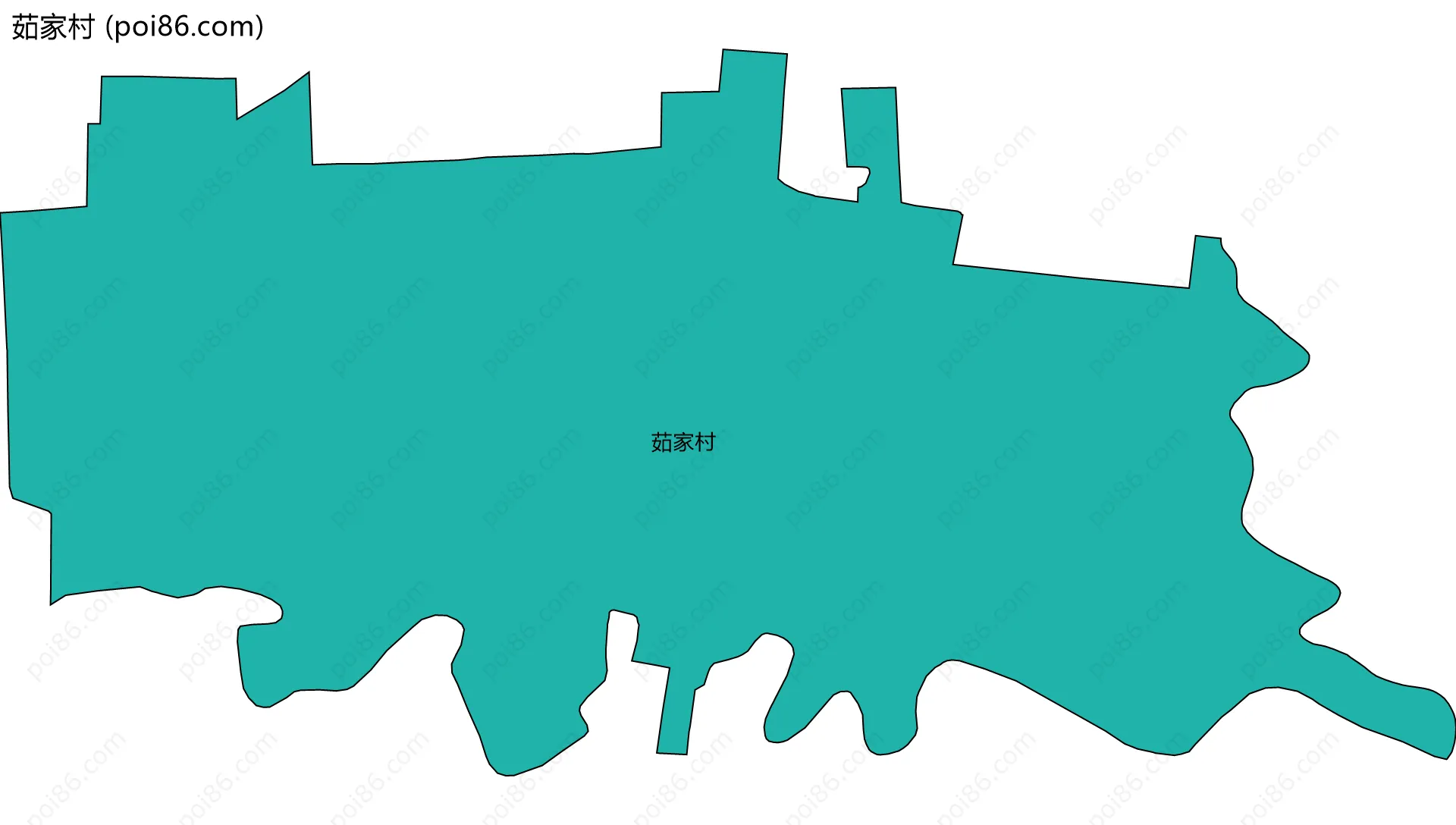 茹家村边界地图