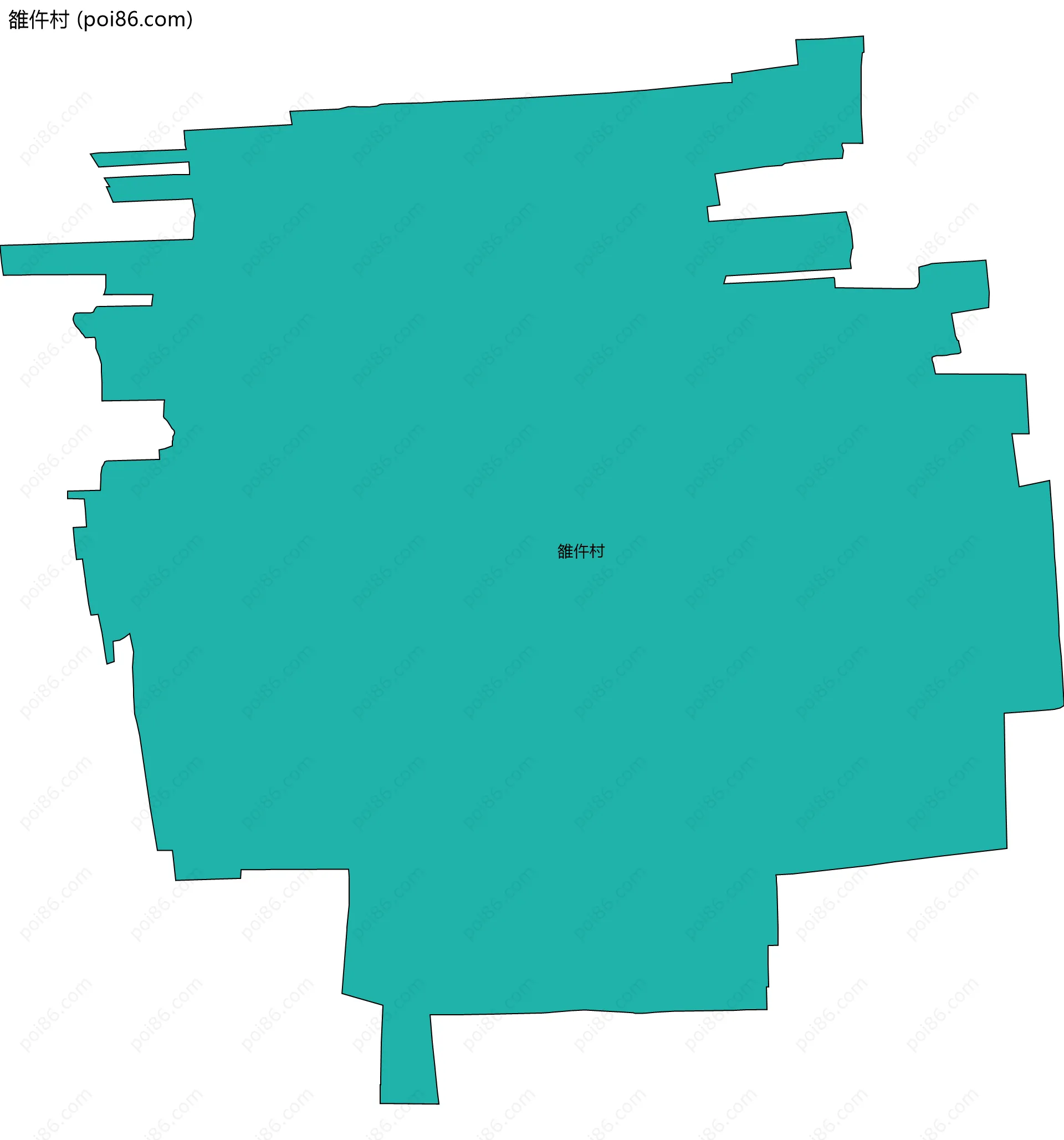 雒仵村边界地图