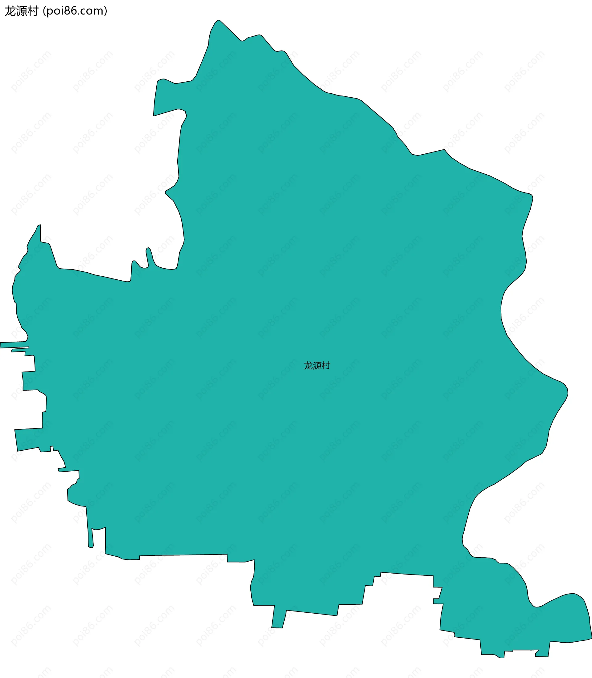 龙源村边界地图