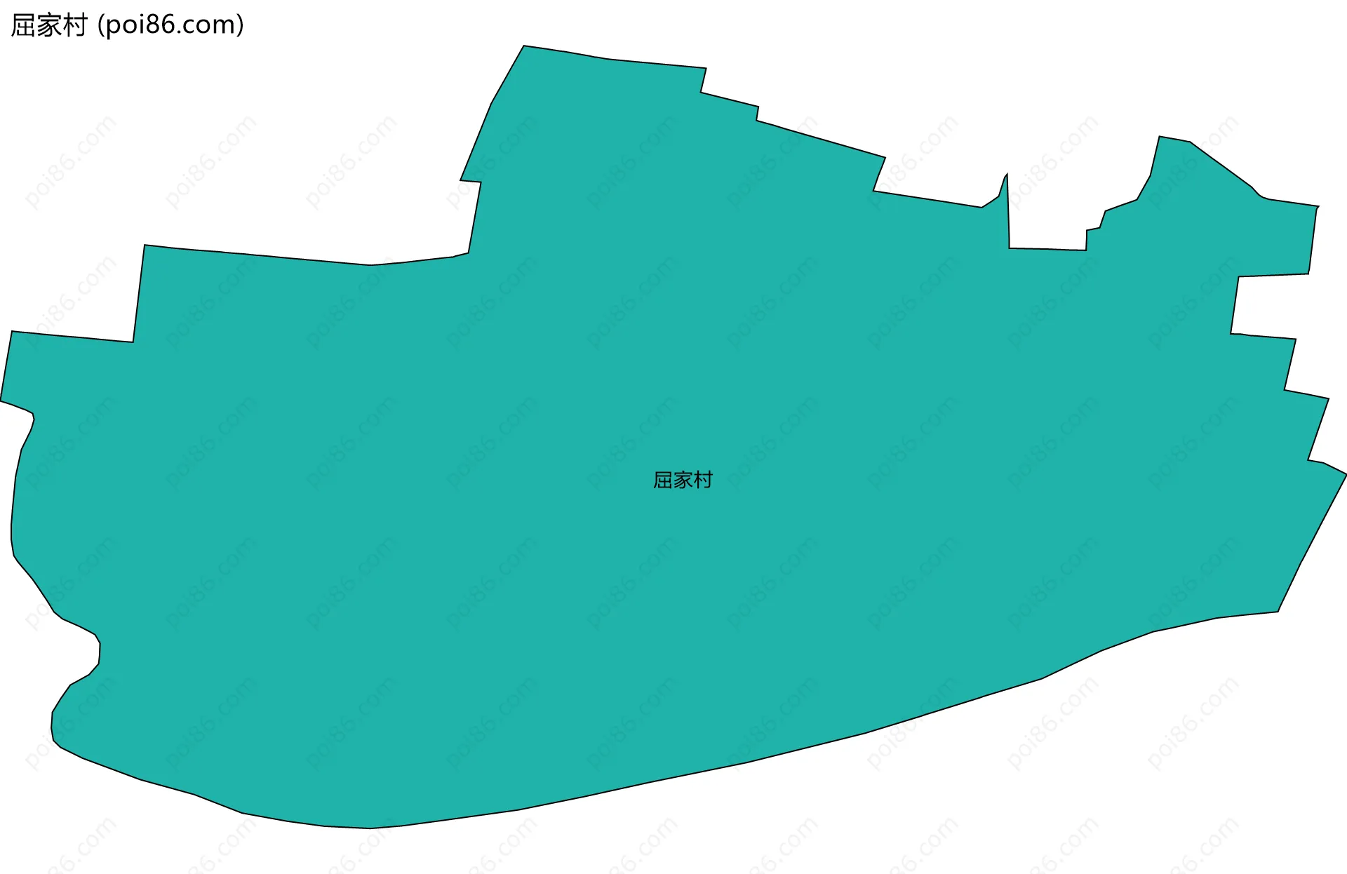 屈家村边界地图