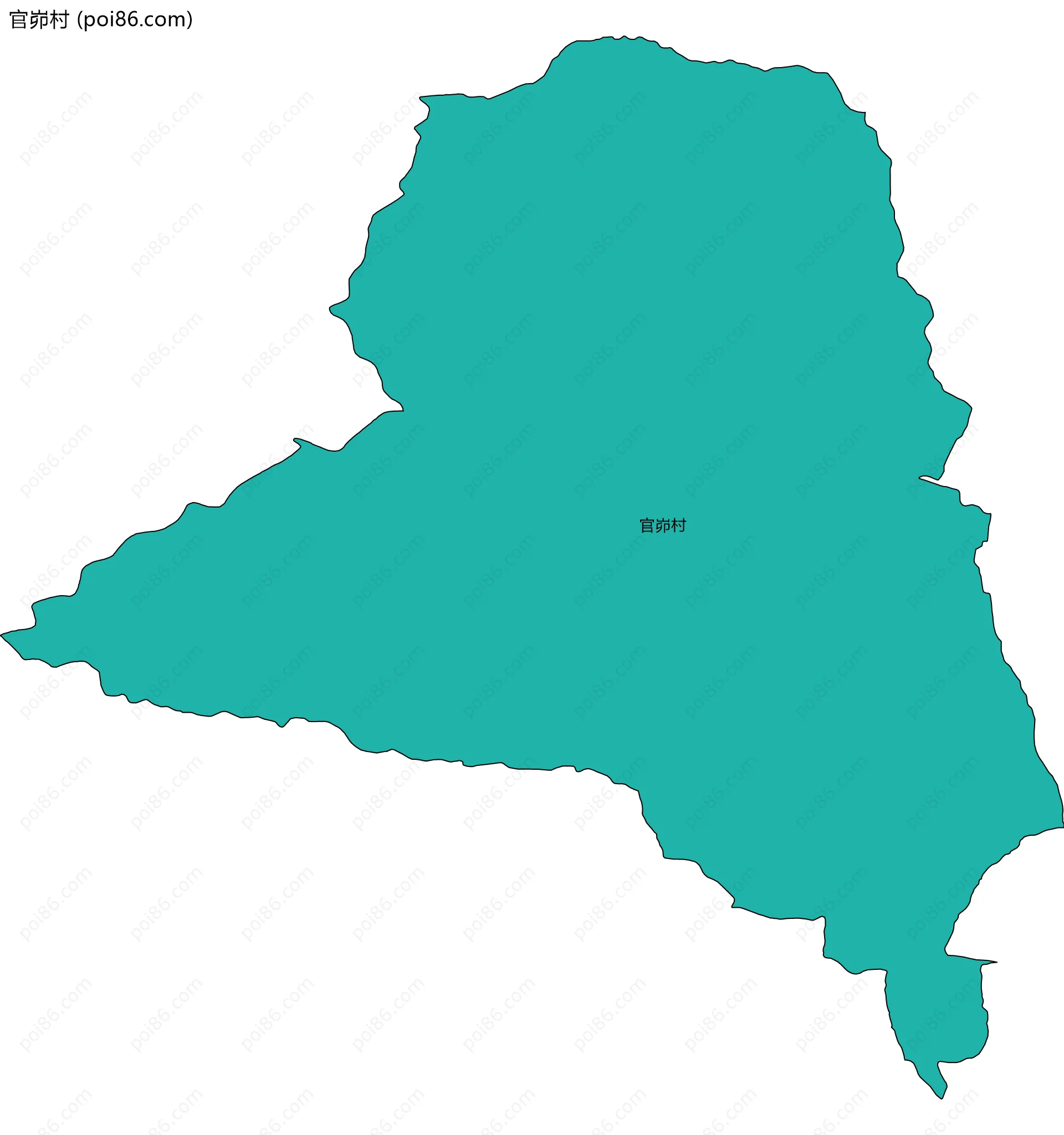 官峁村边界地图