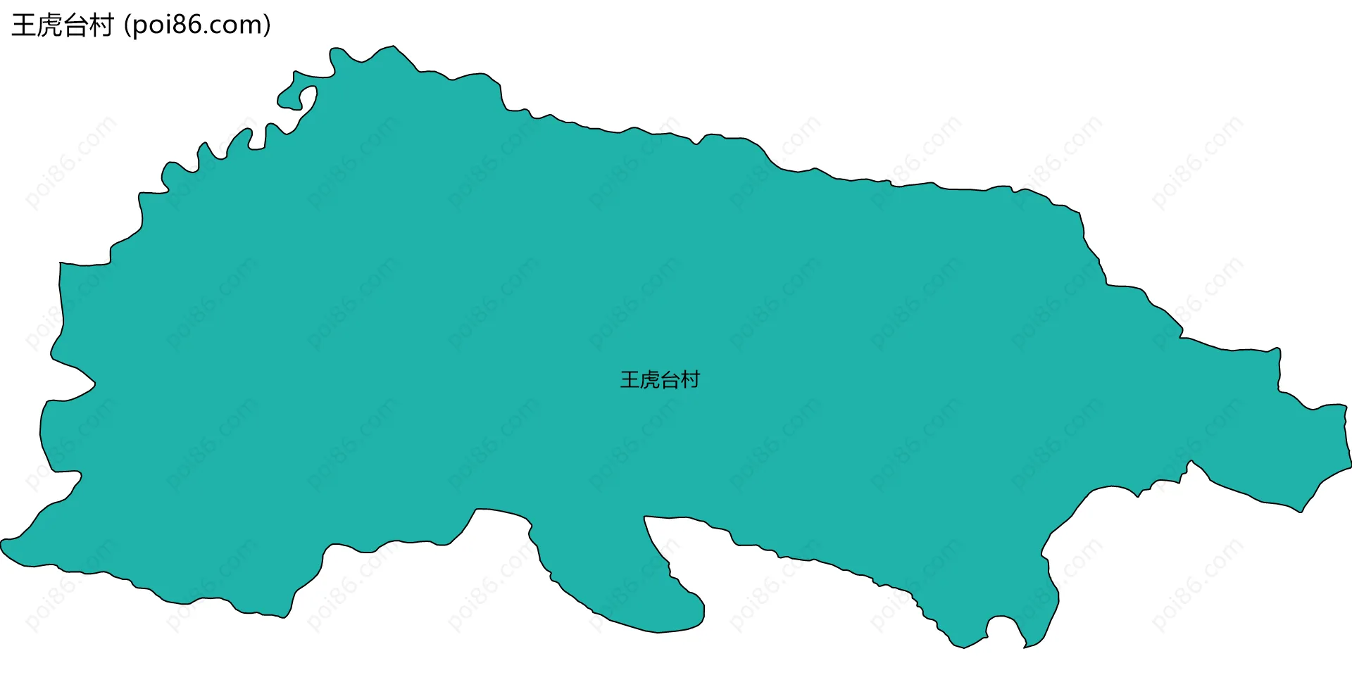 王虎台村边界地图