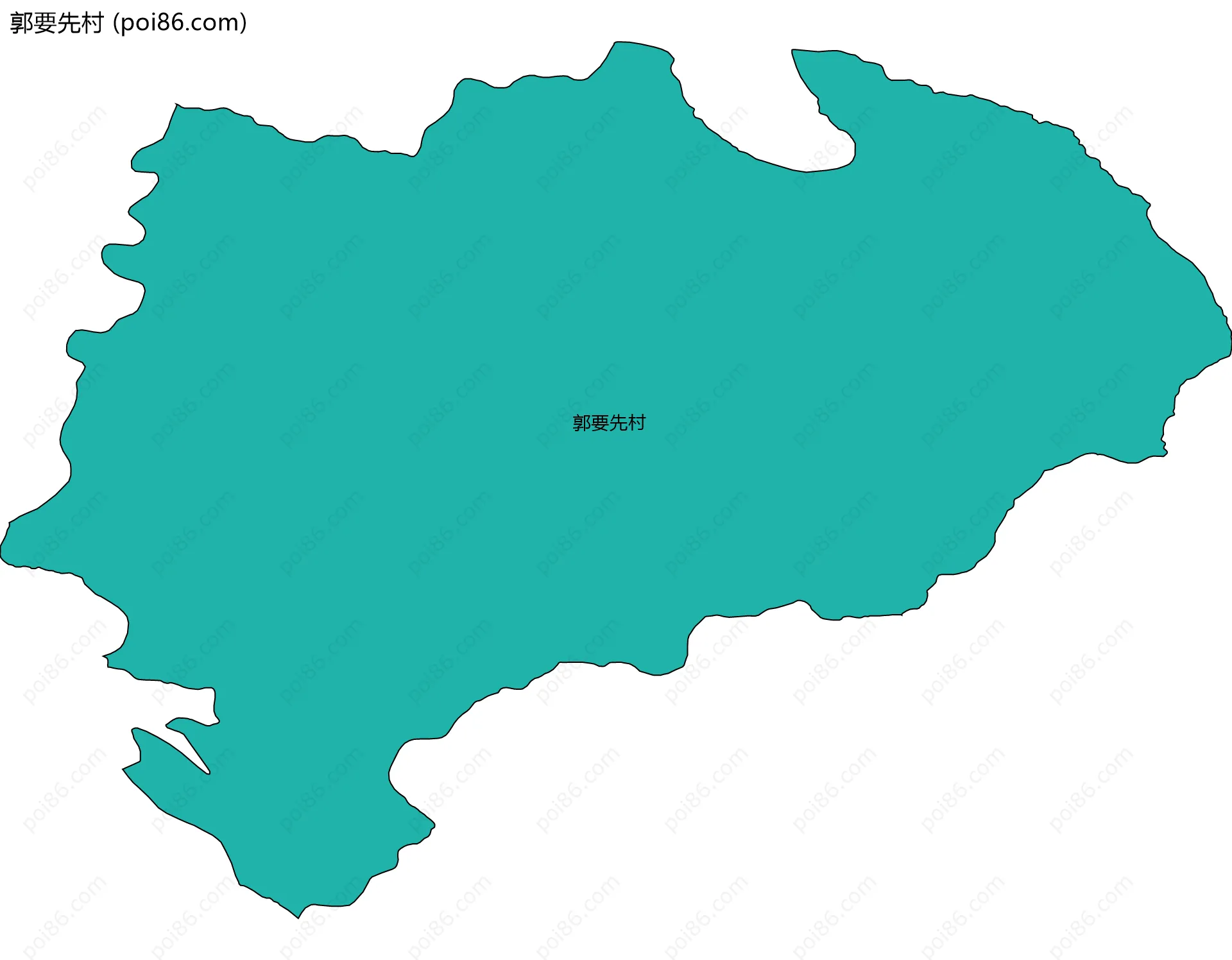 郭要先村边界地图