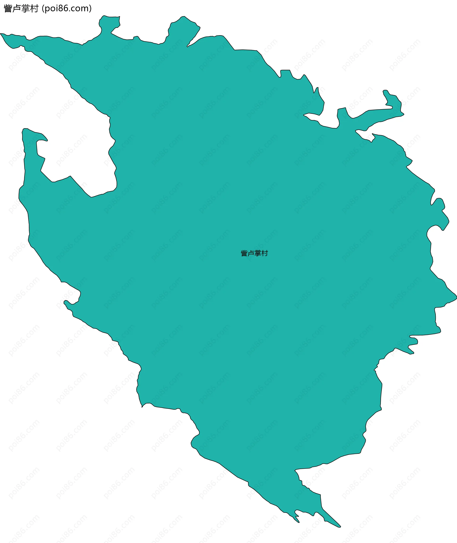 訾卢掌村边界地图