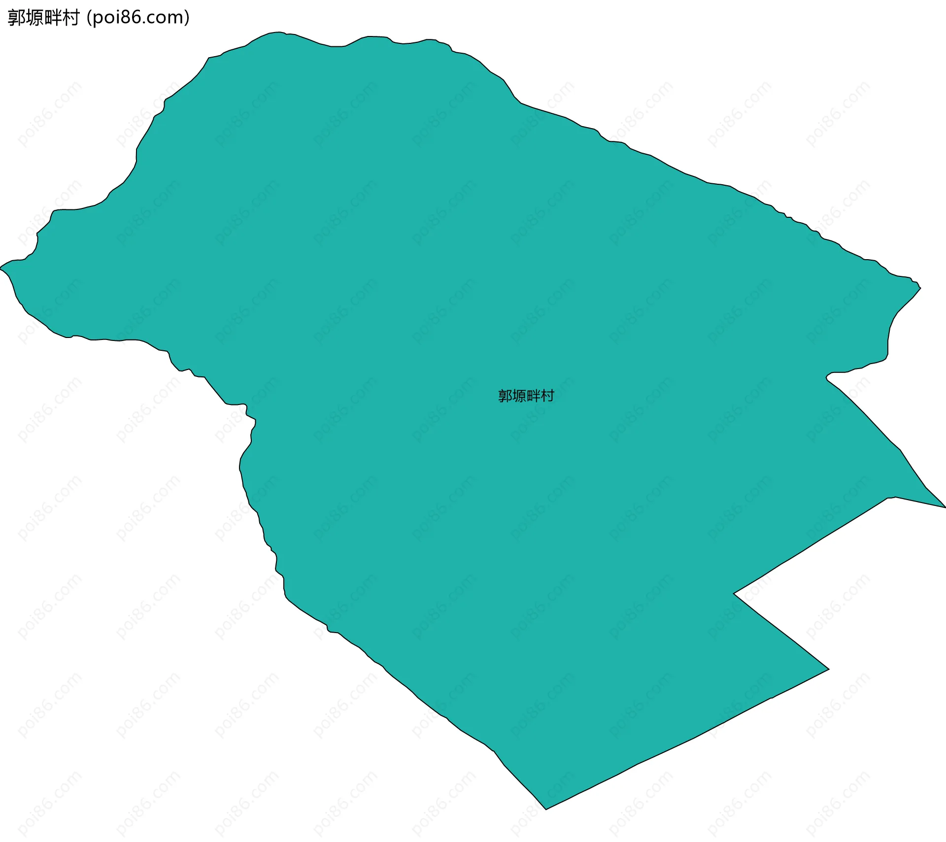 郭塬畔村边界地图