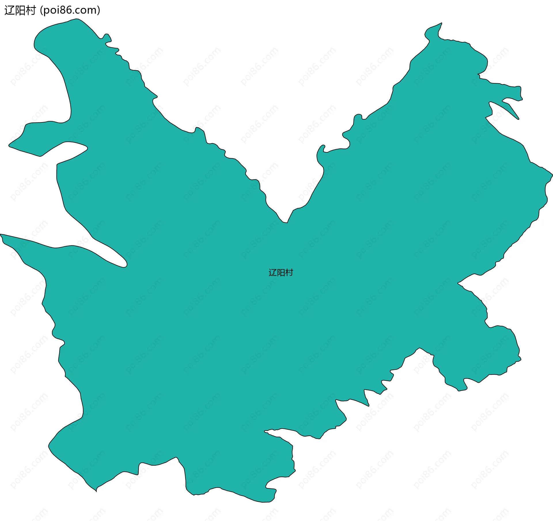 辽阳村边界地图