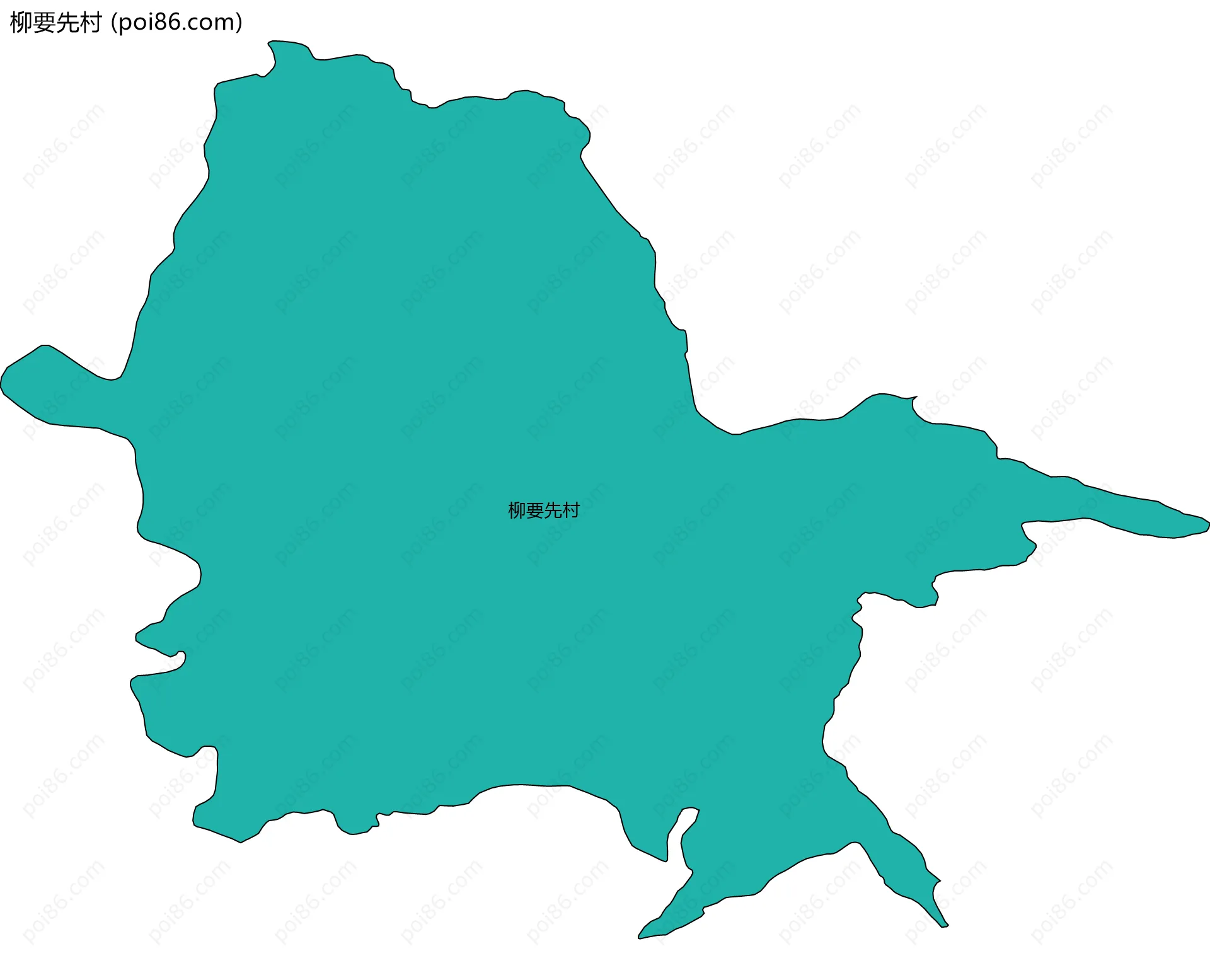 柳要先村边界地图