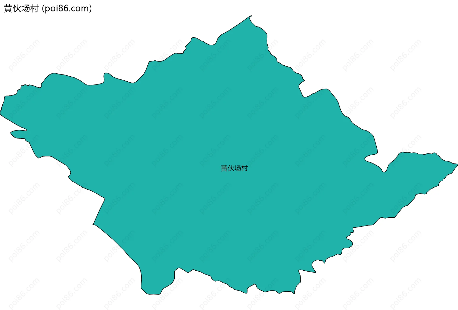 黄伙场村边界地图