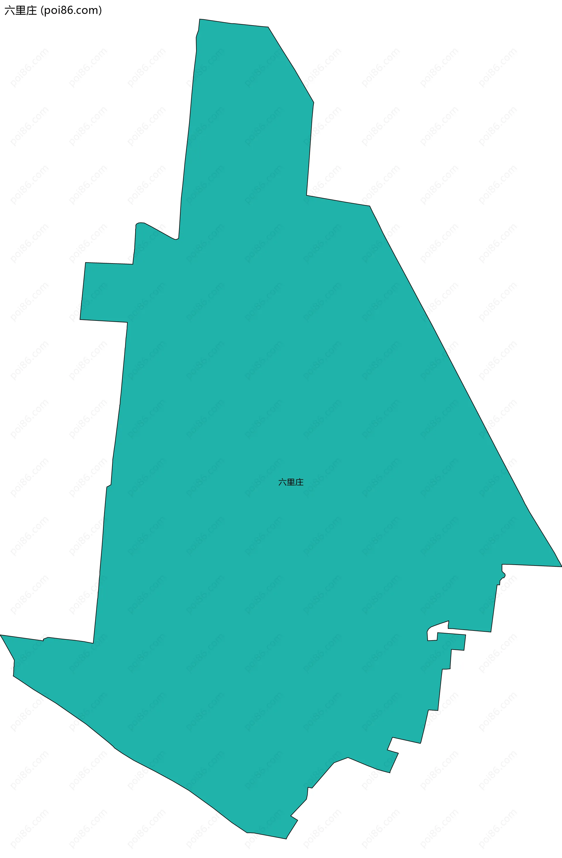 六里庄边界地图