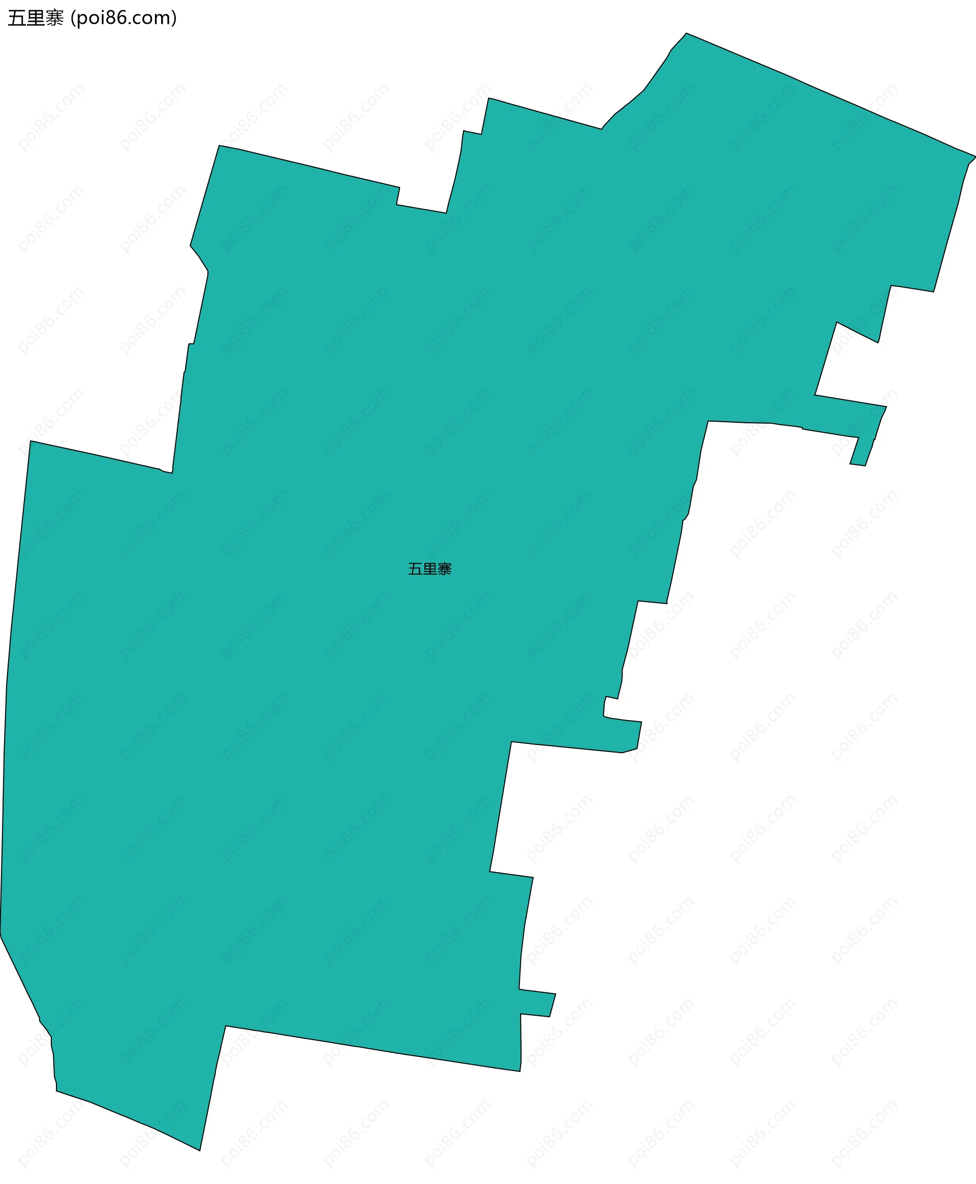 五里寨边界地图