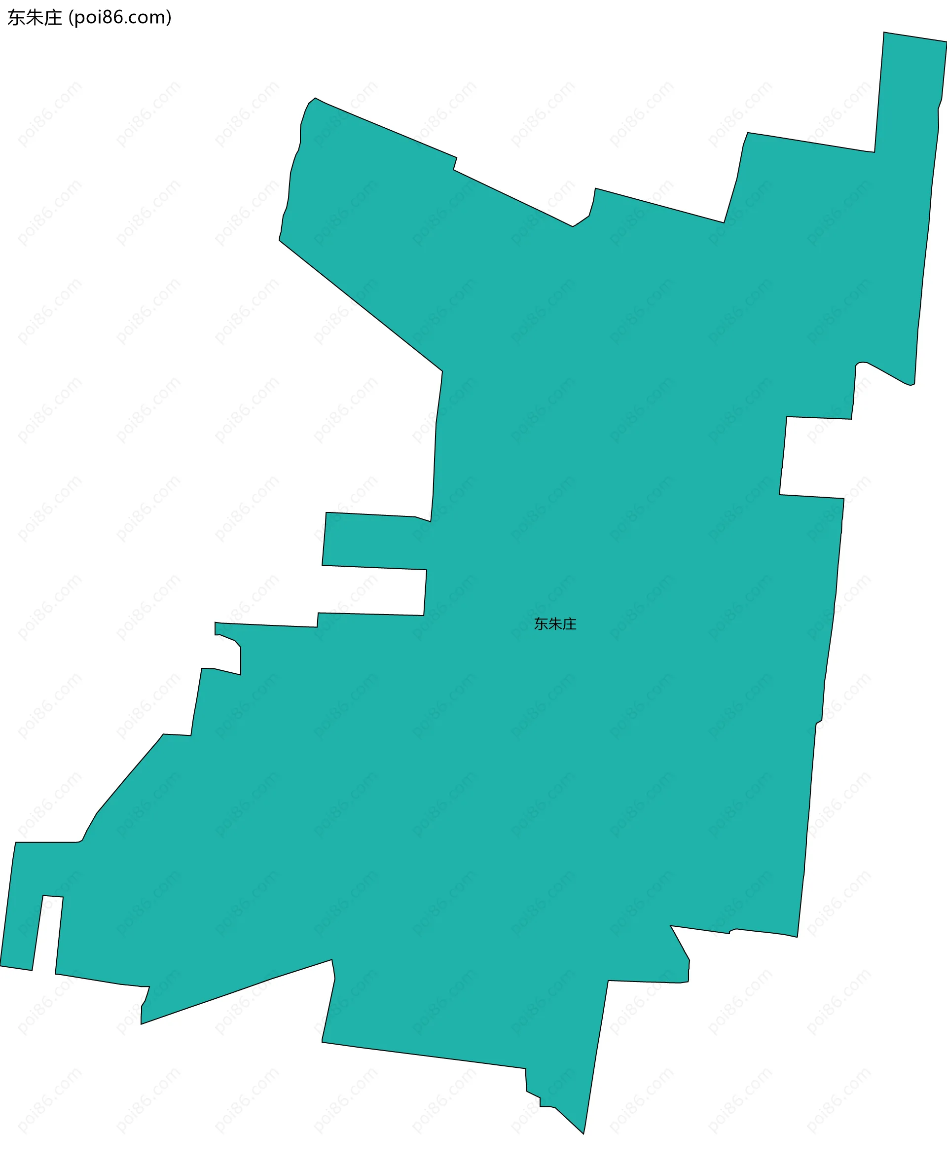 东朱庄边界地图