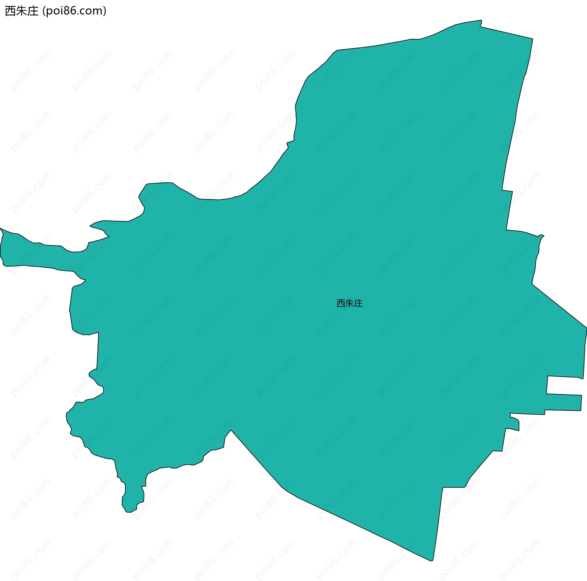 西朱庄边界地图