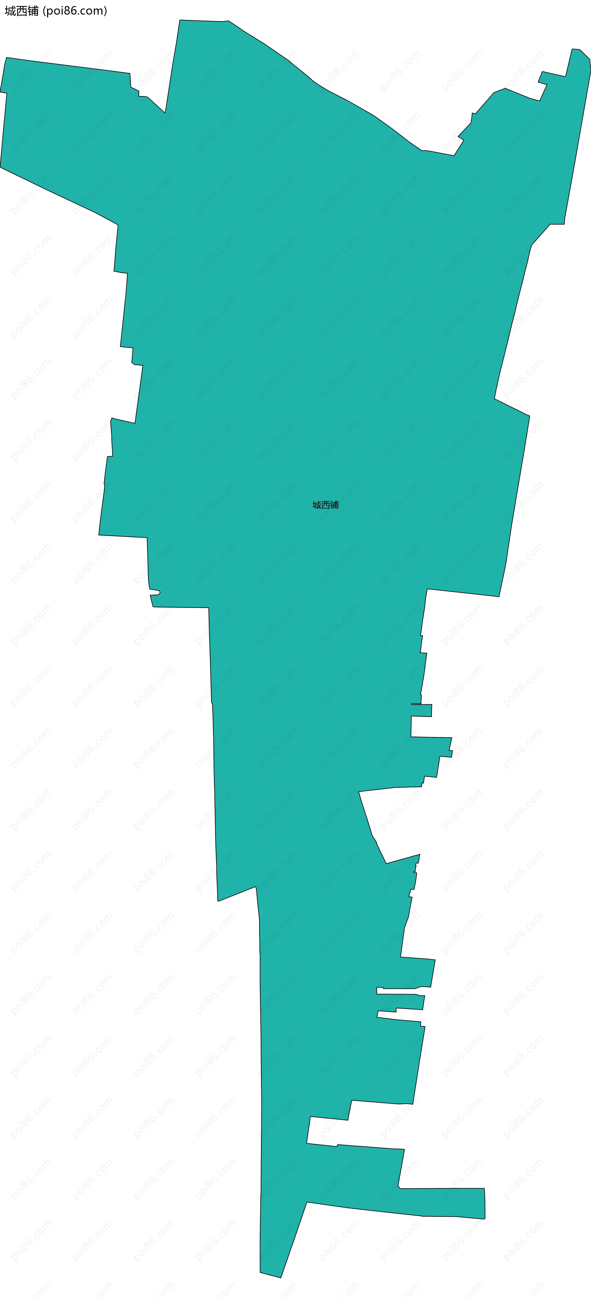 城西铺边界地图