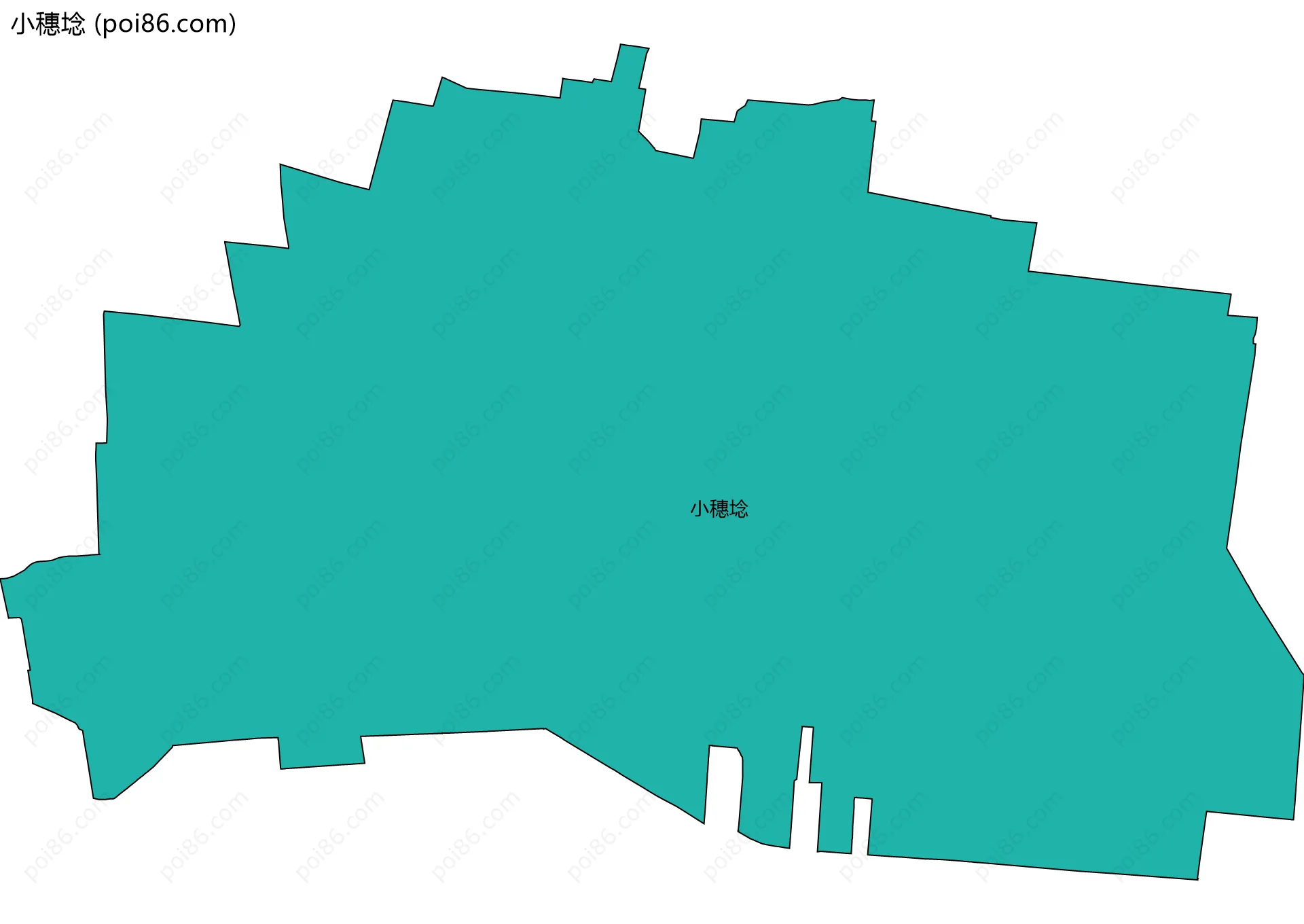 小穗埝边界地图