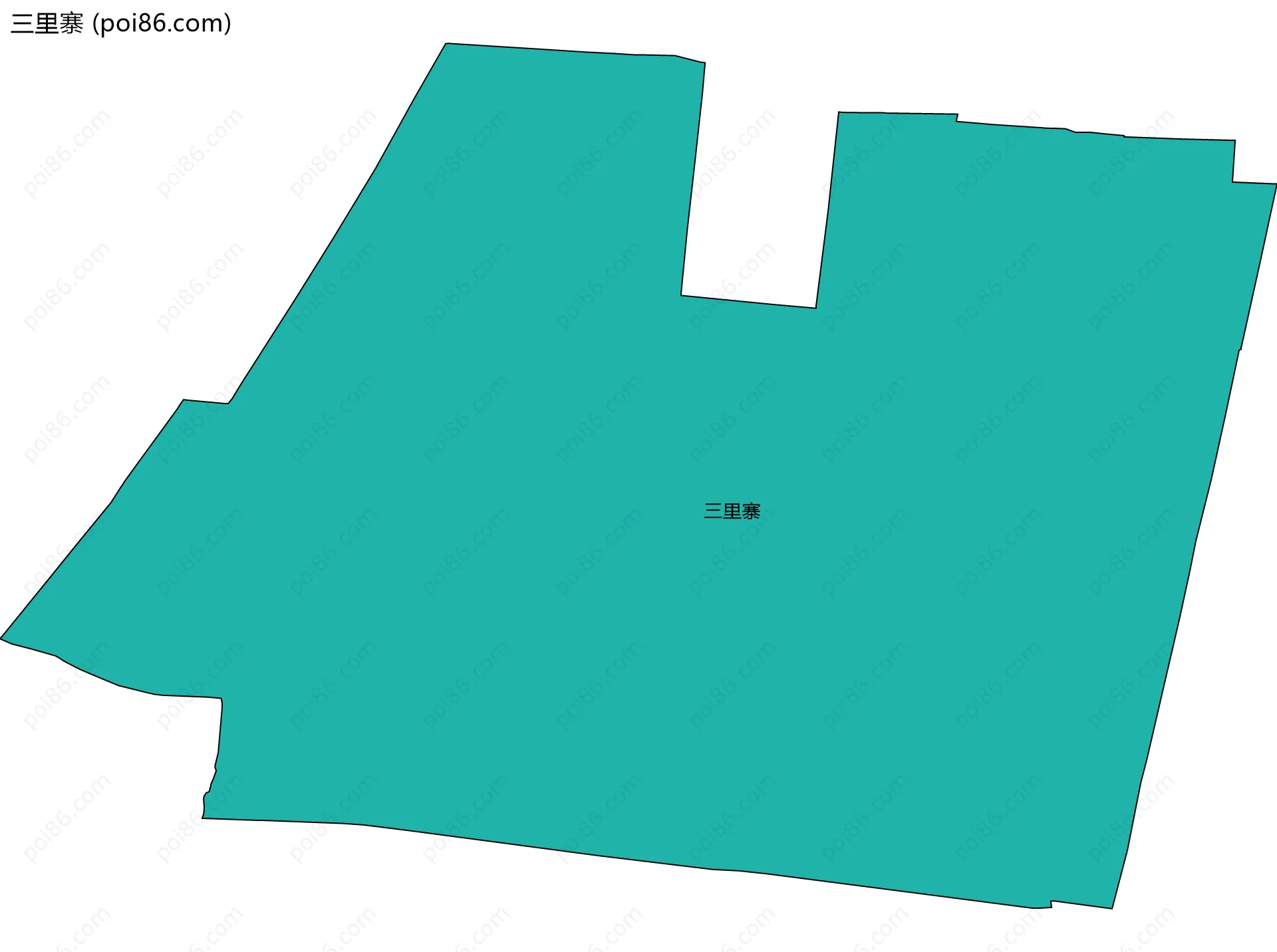 三里寨边界地图