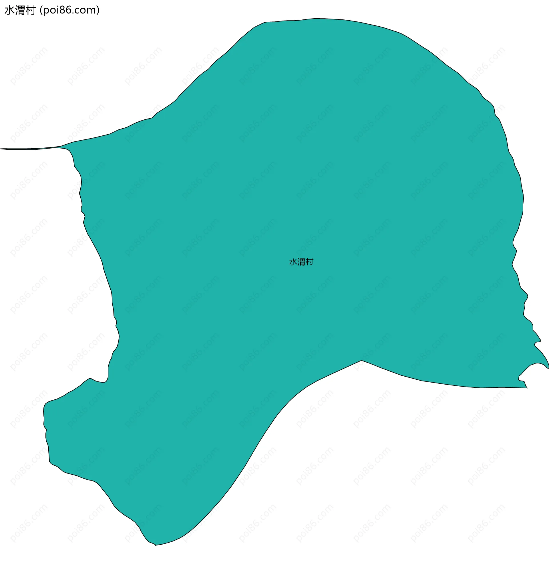 水渭村边界地图