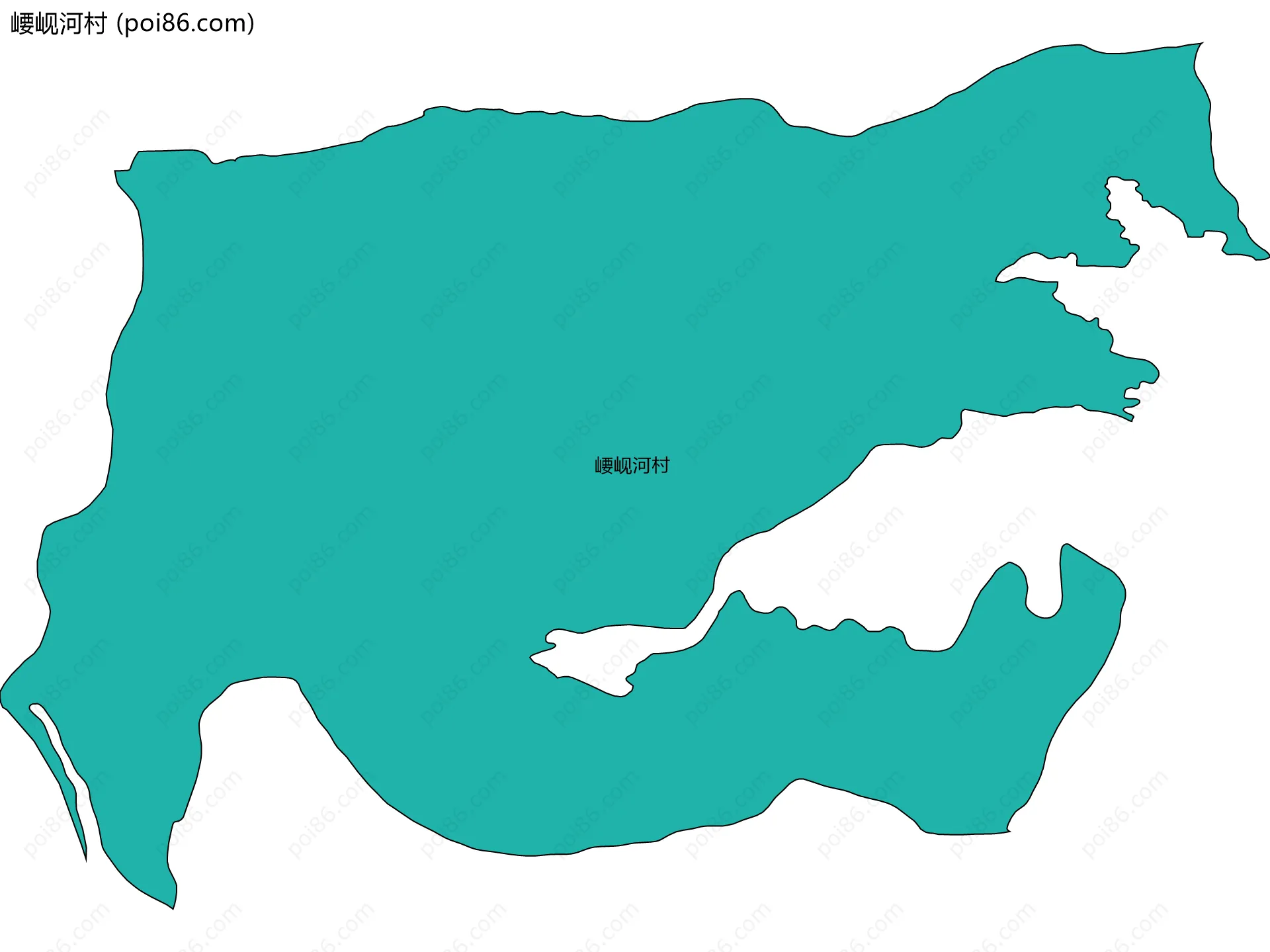 崾岘河村边界地图