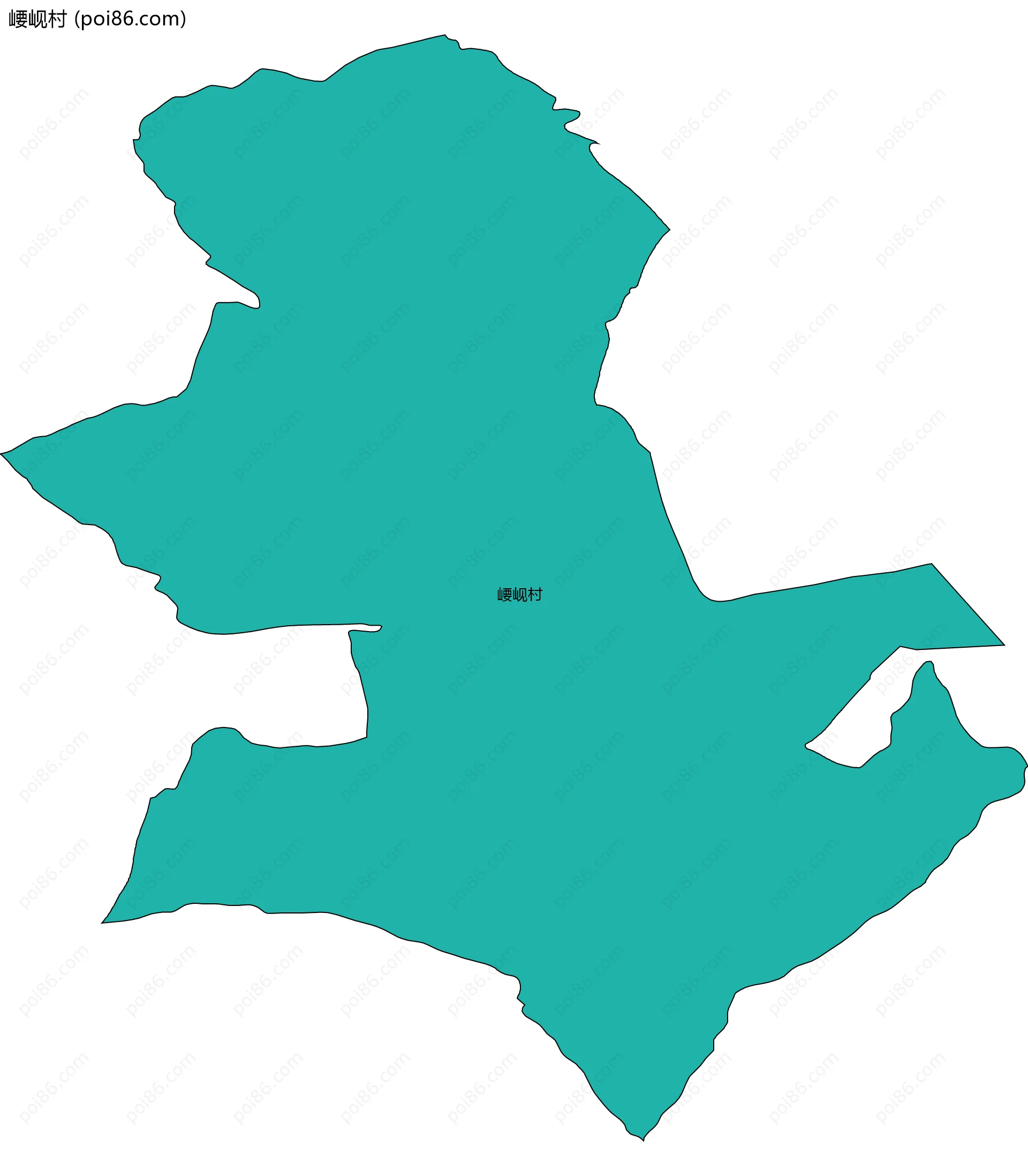 崾岘村边界地图