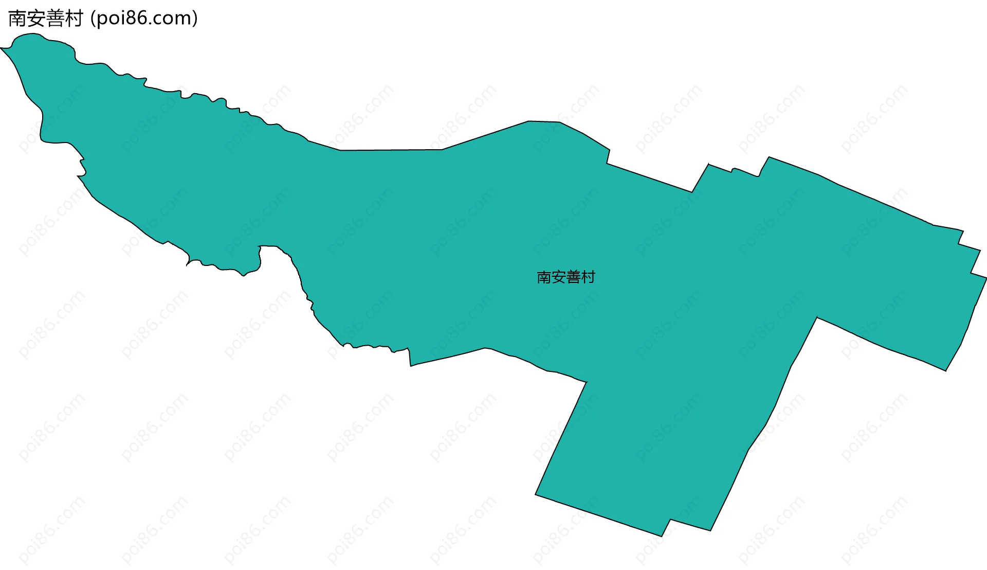 南安善村边界地图