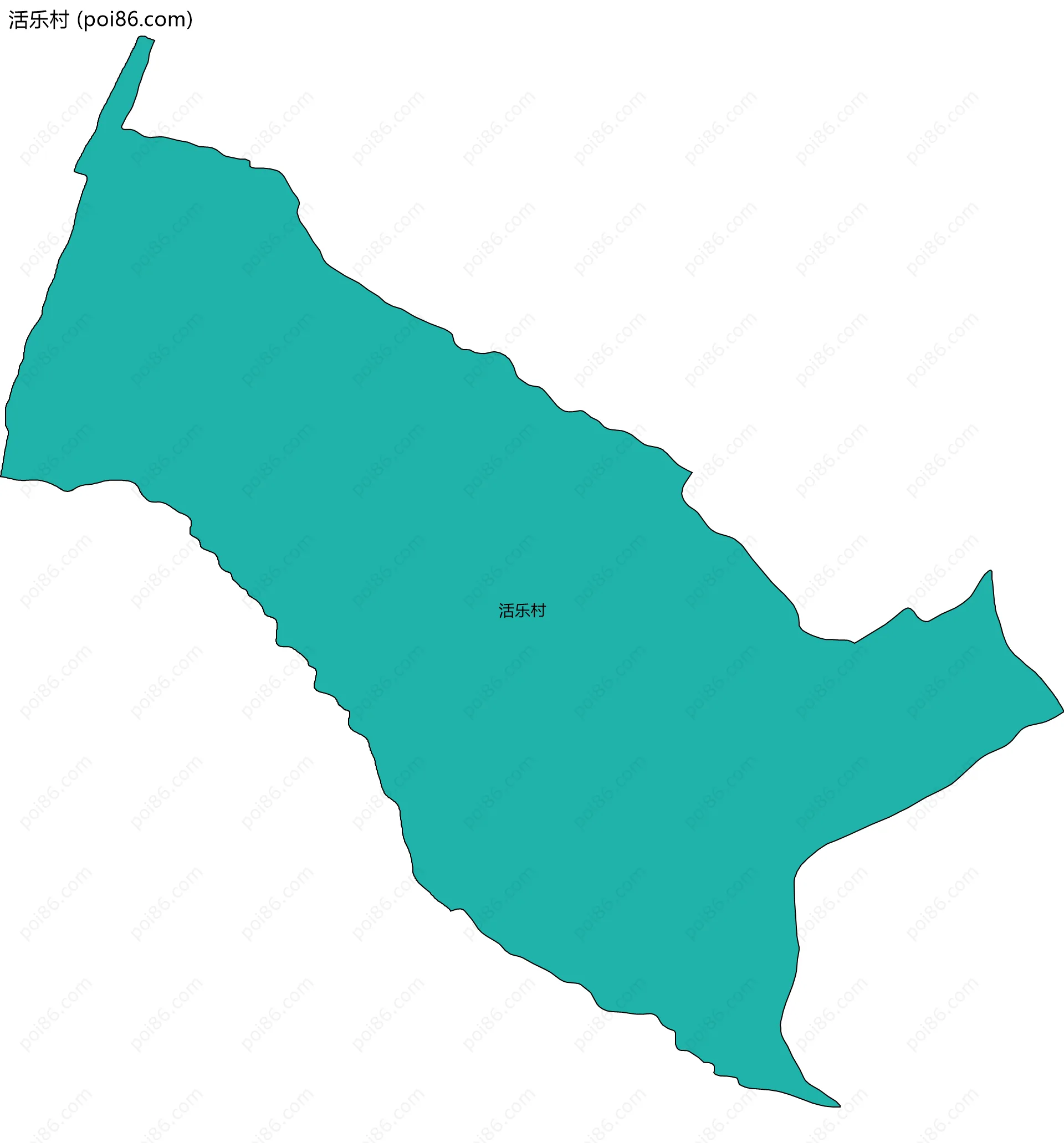 活乐村边界地图
