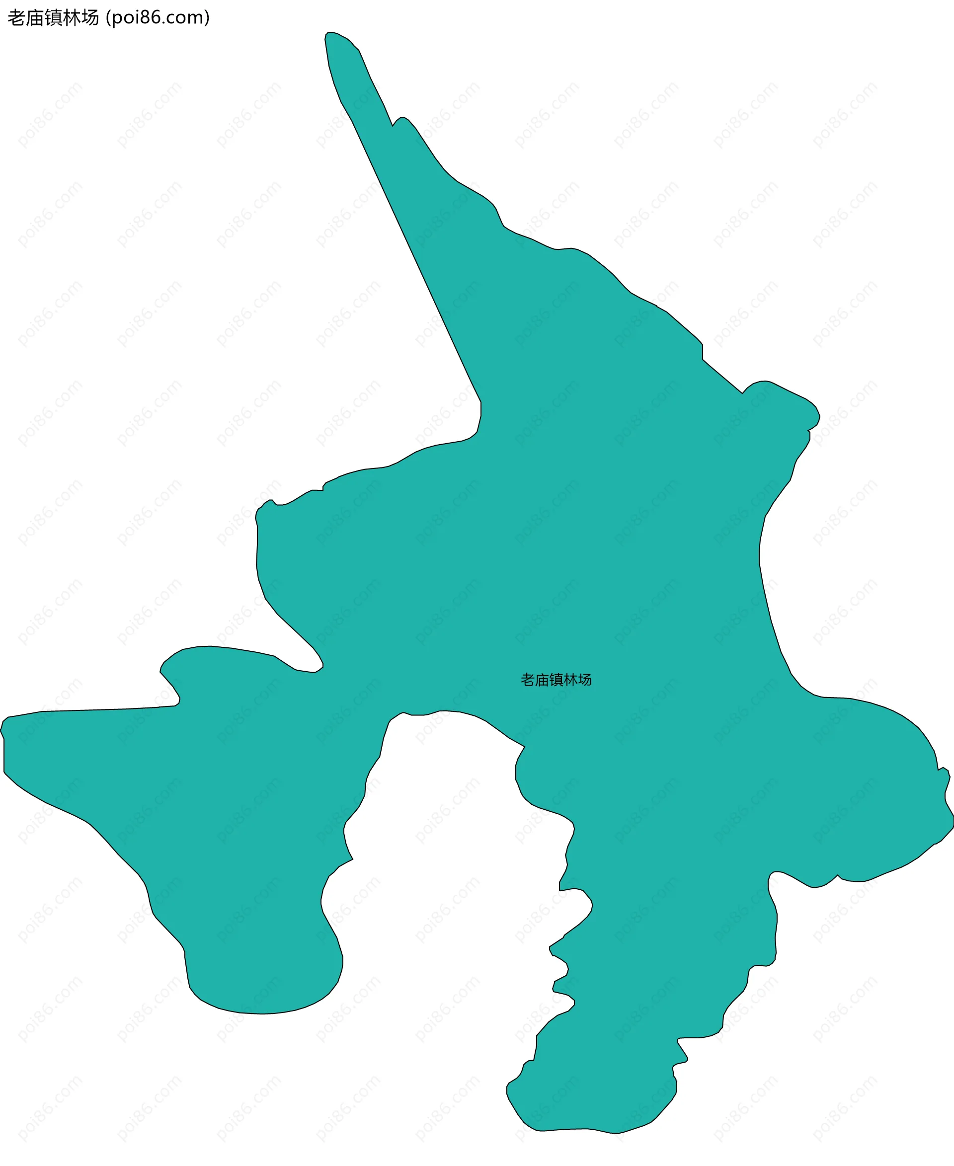 老庙镇林场边界地图