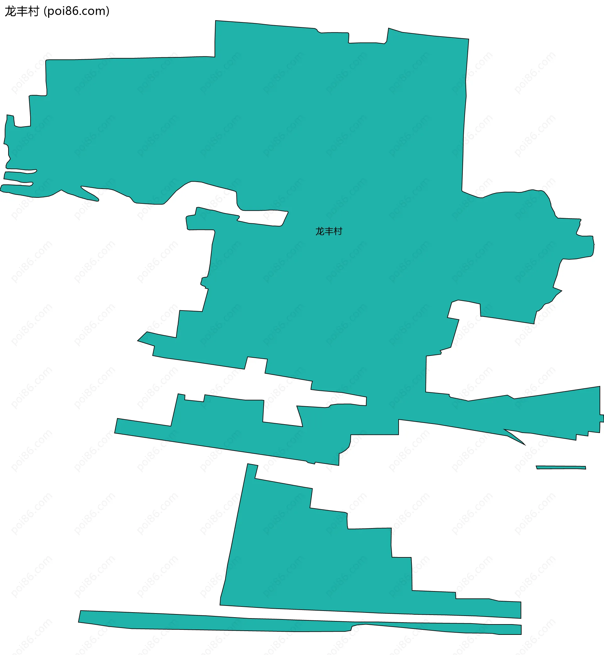 龙丰村边界地图