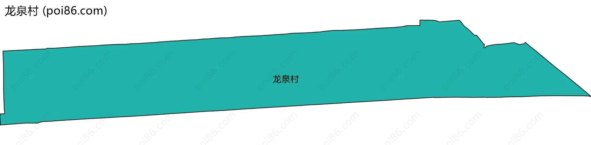 龙泉村边界地图