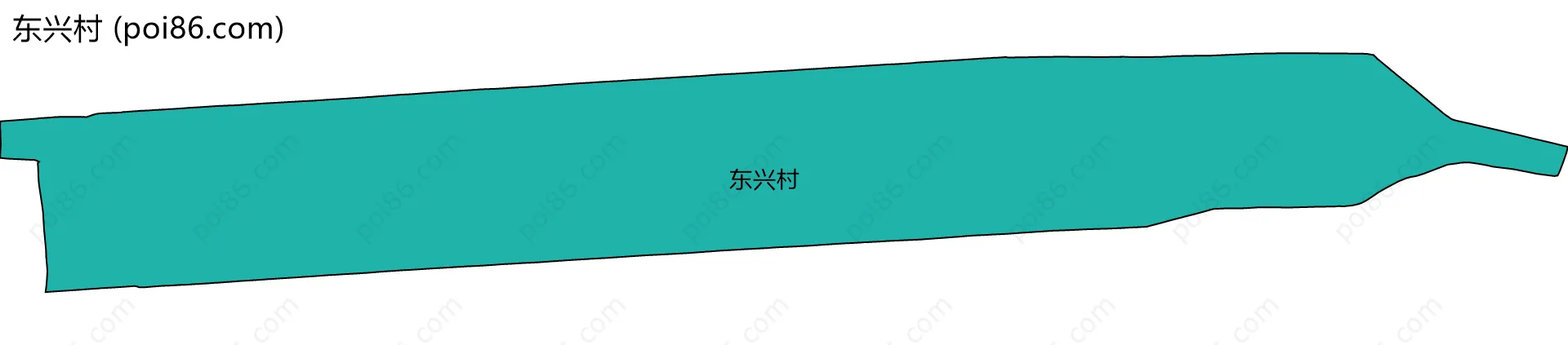 东兴村边界地图