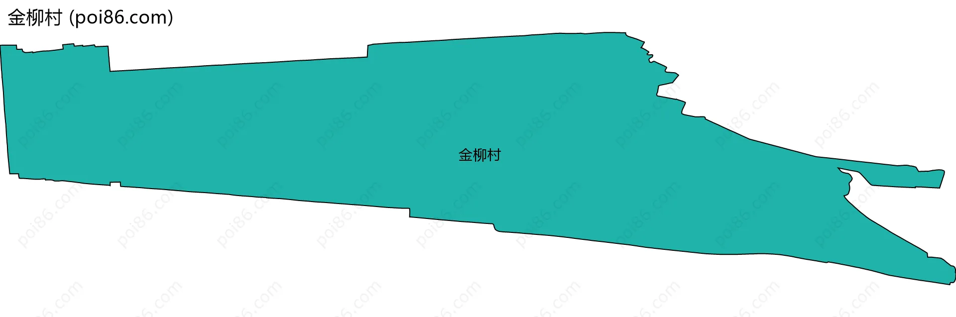 金柳村边界地图