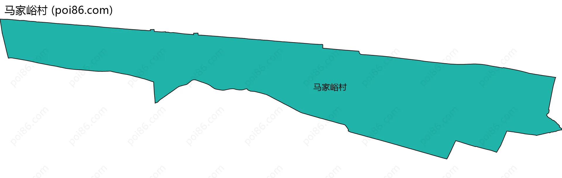 马家峪村边界地图