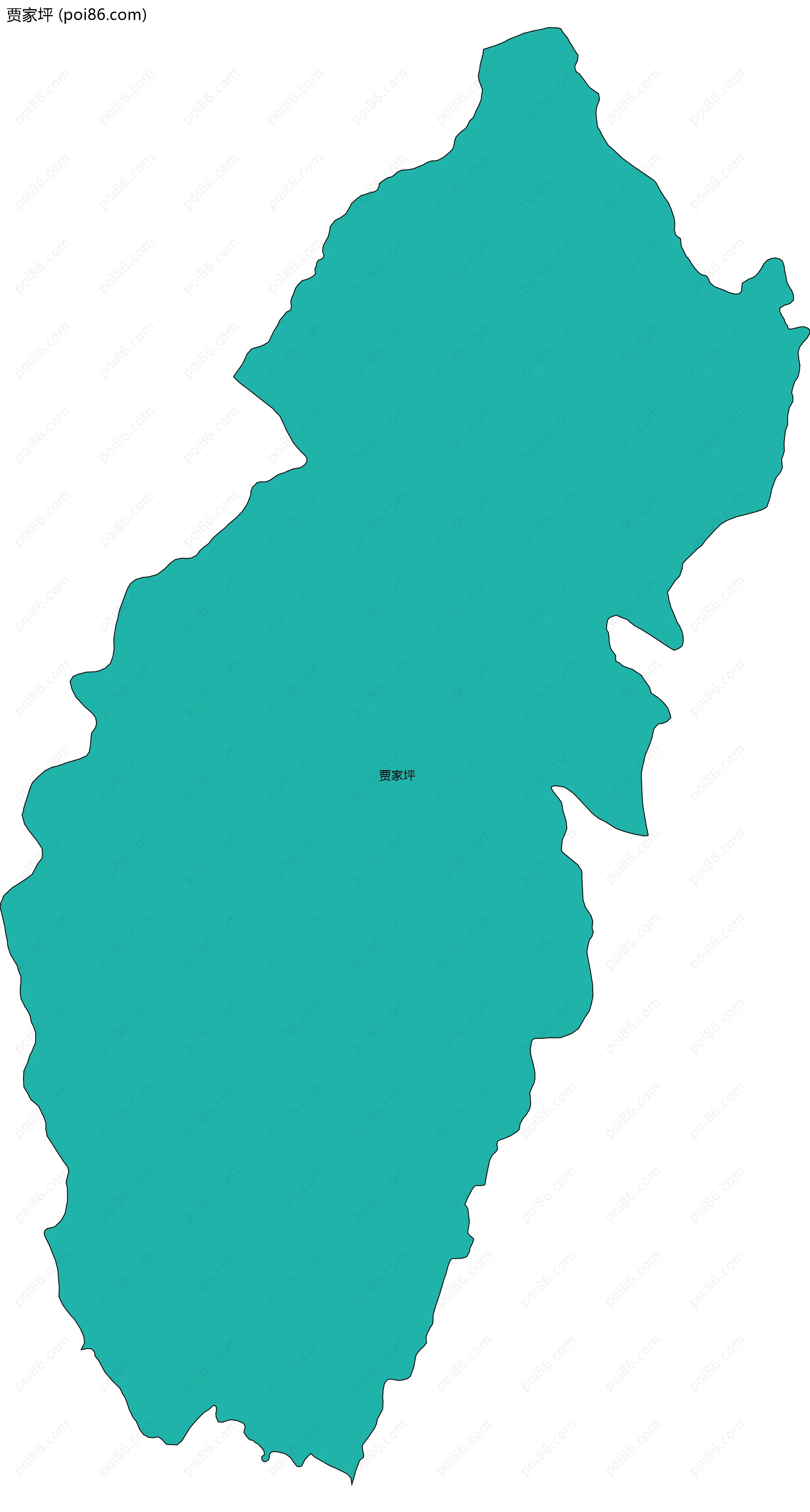 贾家坪边界地图