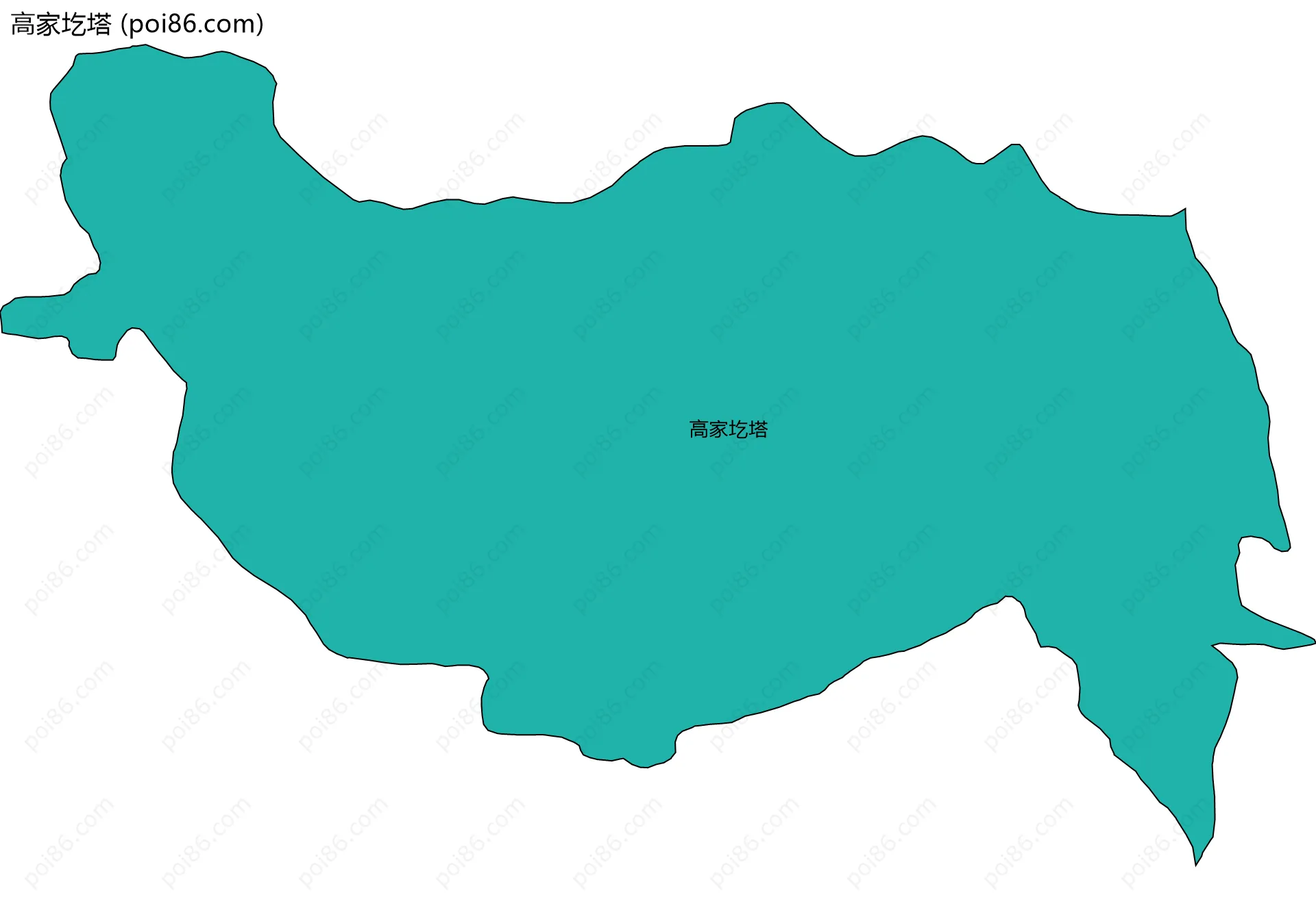 高家圪塔边界地图