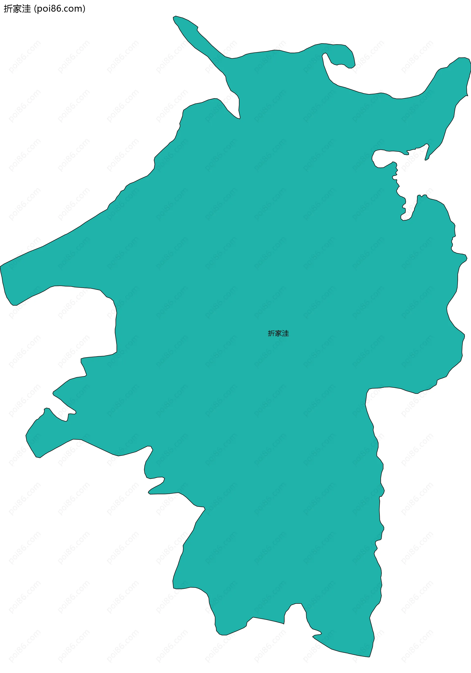 折家洼边界地图