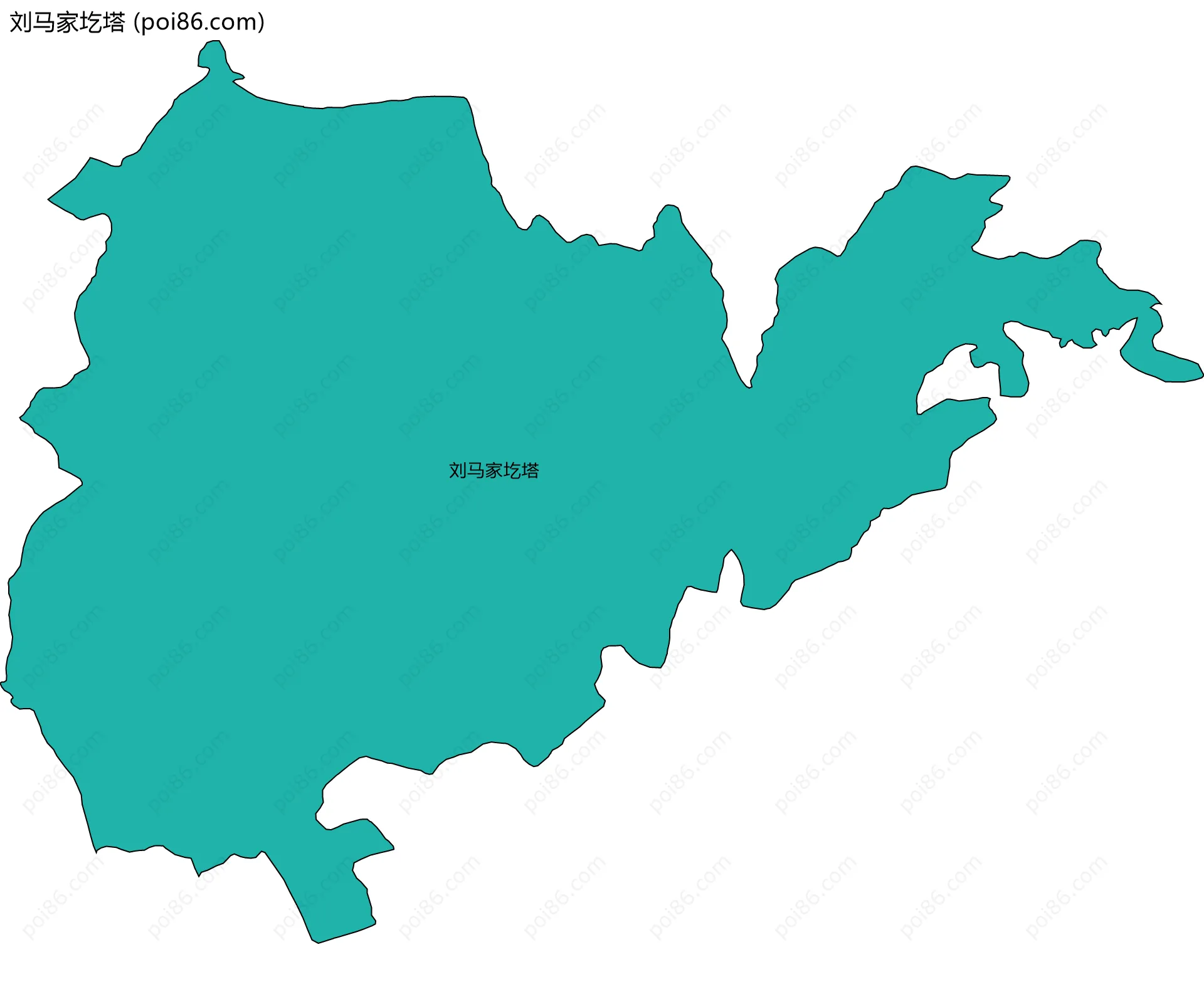 刘马家圪塔边界地图